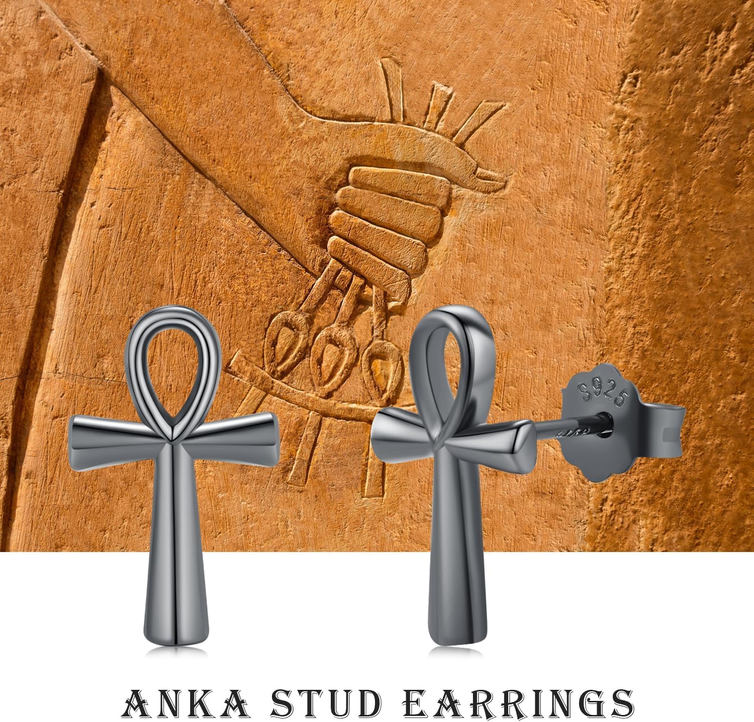 Bunny/Guinea Pig/Octopus/Panda/Lilith/Ankh Earrings for Women 925 Sterling Silver Stud Earrings for Men Jewelry Gifts for Birthdays Christmas Thanksgiving