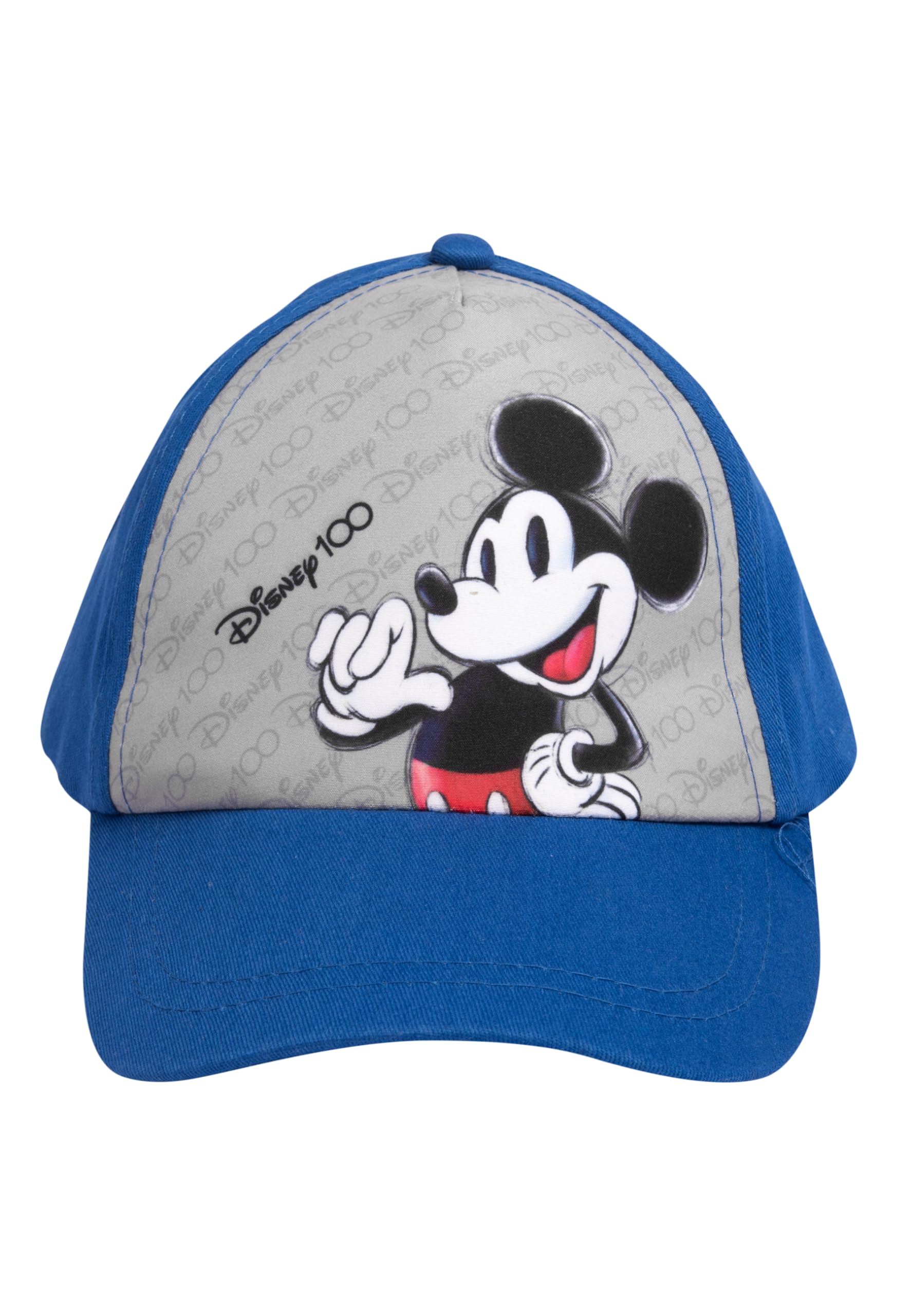 United Labels Boys Blue/Grey Disney Mickey Mouse Cap For Kids, Adjustable Baseball Cap For One Size