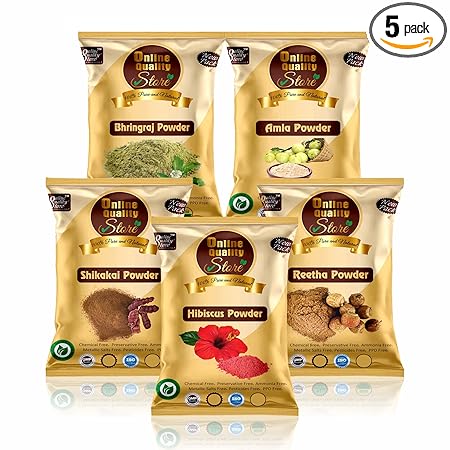 Online Quality Store Amla Reetha Shikakai, Bhringraj
