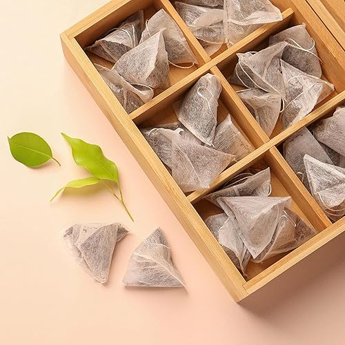 Miniatura 77 de Caja organizadora de té de bambú sin productos químicos, ecológica, grande, alta y ajustable, baúl de almacenamiento de madera natural