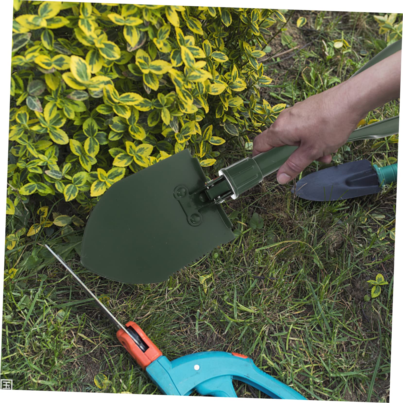 SUPVOX Collapsible Snow Shovel Stainless Steel Shovel Practical Shovel for Car Ice Removal