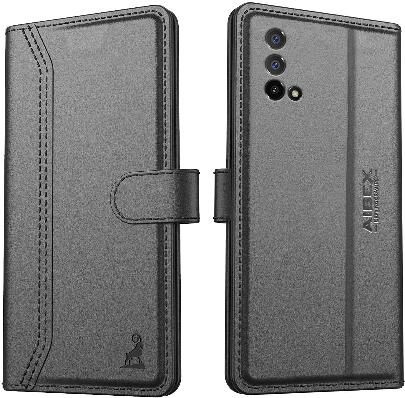 AIBEX ® Realme Narzo 30 Pro 5G Flip Cover Leather Finish | Inside TPU with Card Pockets | Wallet Stand | Complete Protection Flip Case Black (B09H79BP88) Amazon Price History, Amazon Price Tracker