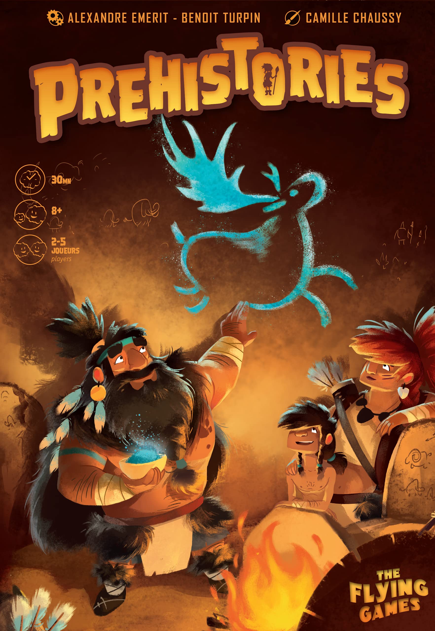 Prehistories Jeu de société - Jeu de Placement - Tuiles - Version française