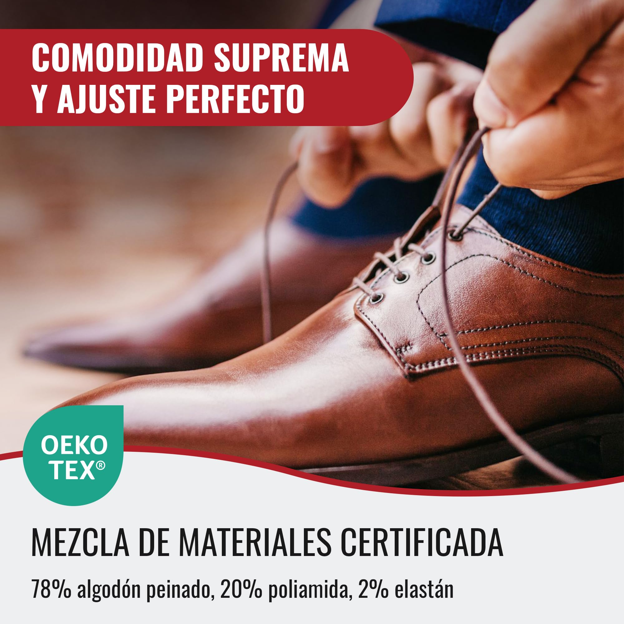 Mat & Vic’s Calcetines Hombre Algodon 100% Sin Costuras – para Hombres y Mujeres – Calcetines Hombre Vestir – Cómodos, Finos y Transpirables – Negro o Multicolora – 5 o 10 Pares
