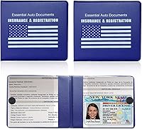 Vista 16 de Ziciner Soporte para Seguro de Registro de Automóvil, Paquete de 2 Organizador Esencial de Documentos de Tarjetas de Auto para Guantera con Cierre