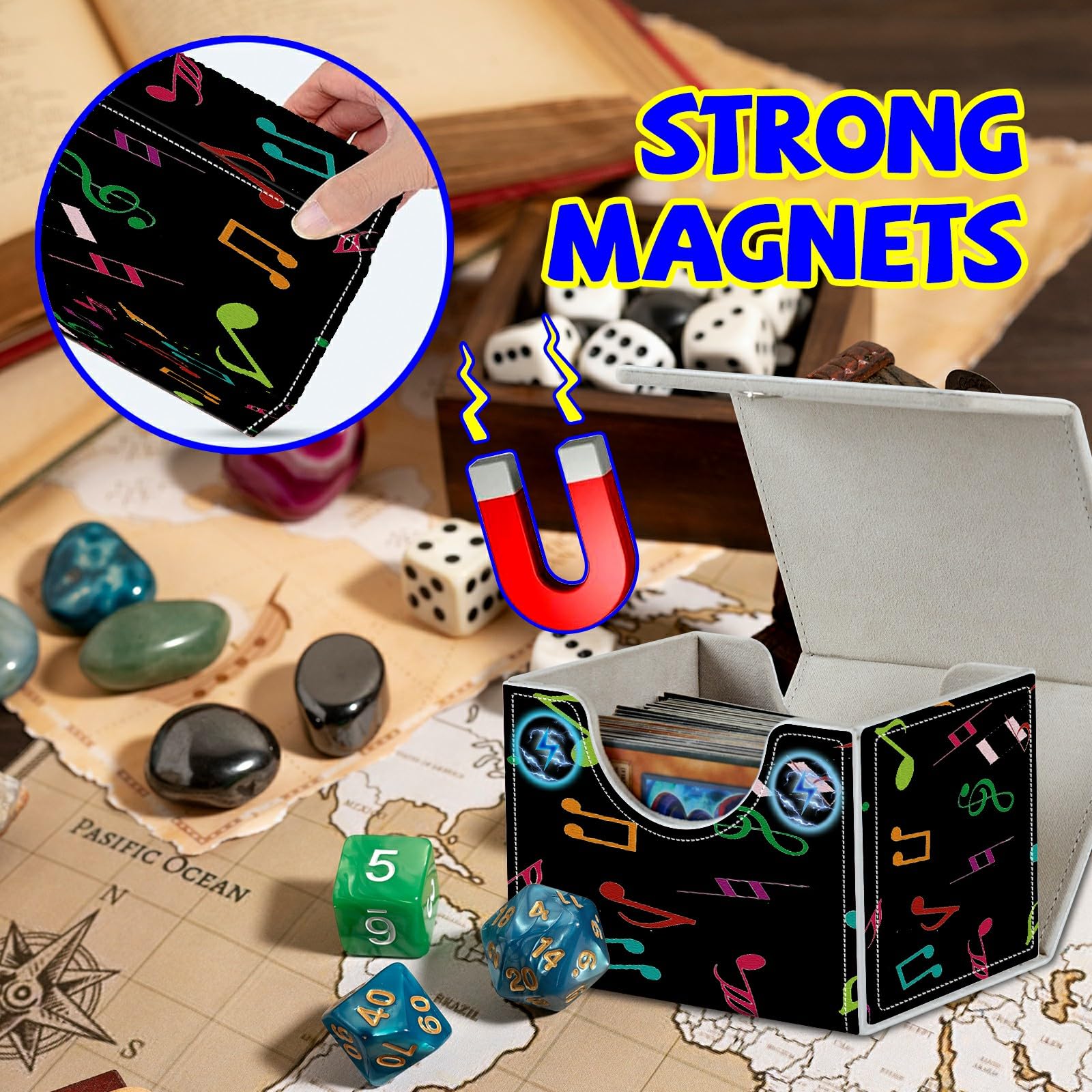 Amazon.com: SROJDHFJB Card Deck Box Plus 100 Counts Matte Black