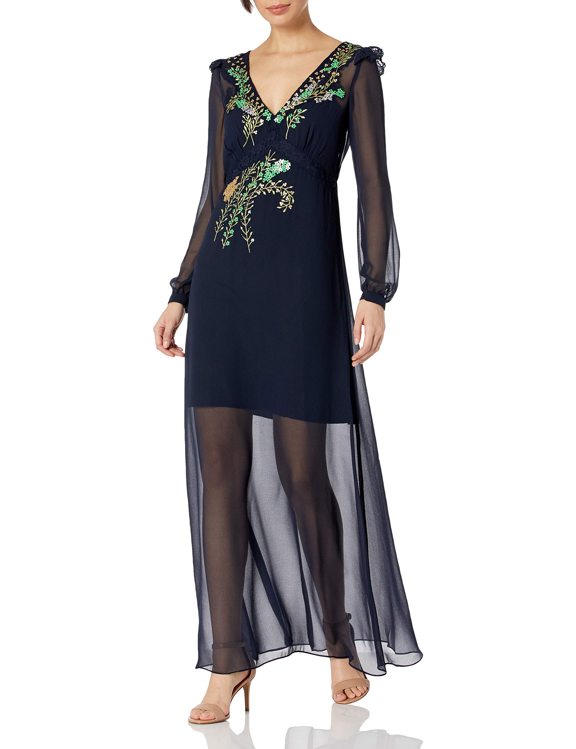 sachin and babi light blue dress French Connection Womens Embroidered Dress