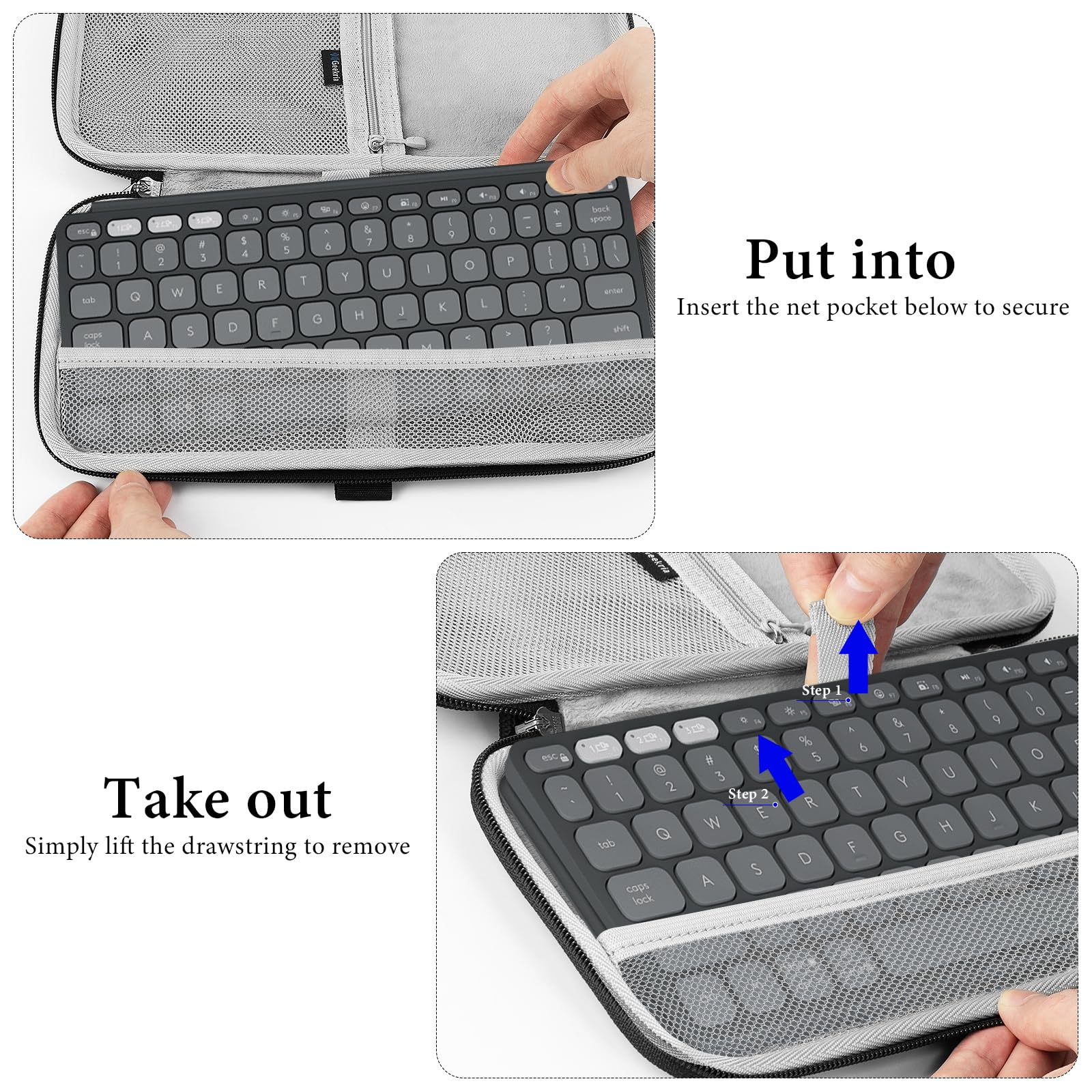 ノートPCケース Logicool KEYS-TO-GO Amazon | Geekria キーボード キャリング ケース、ロジクール