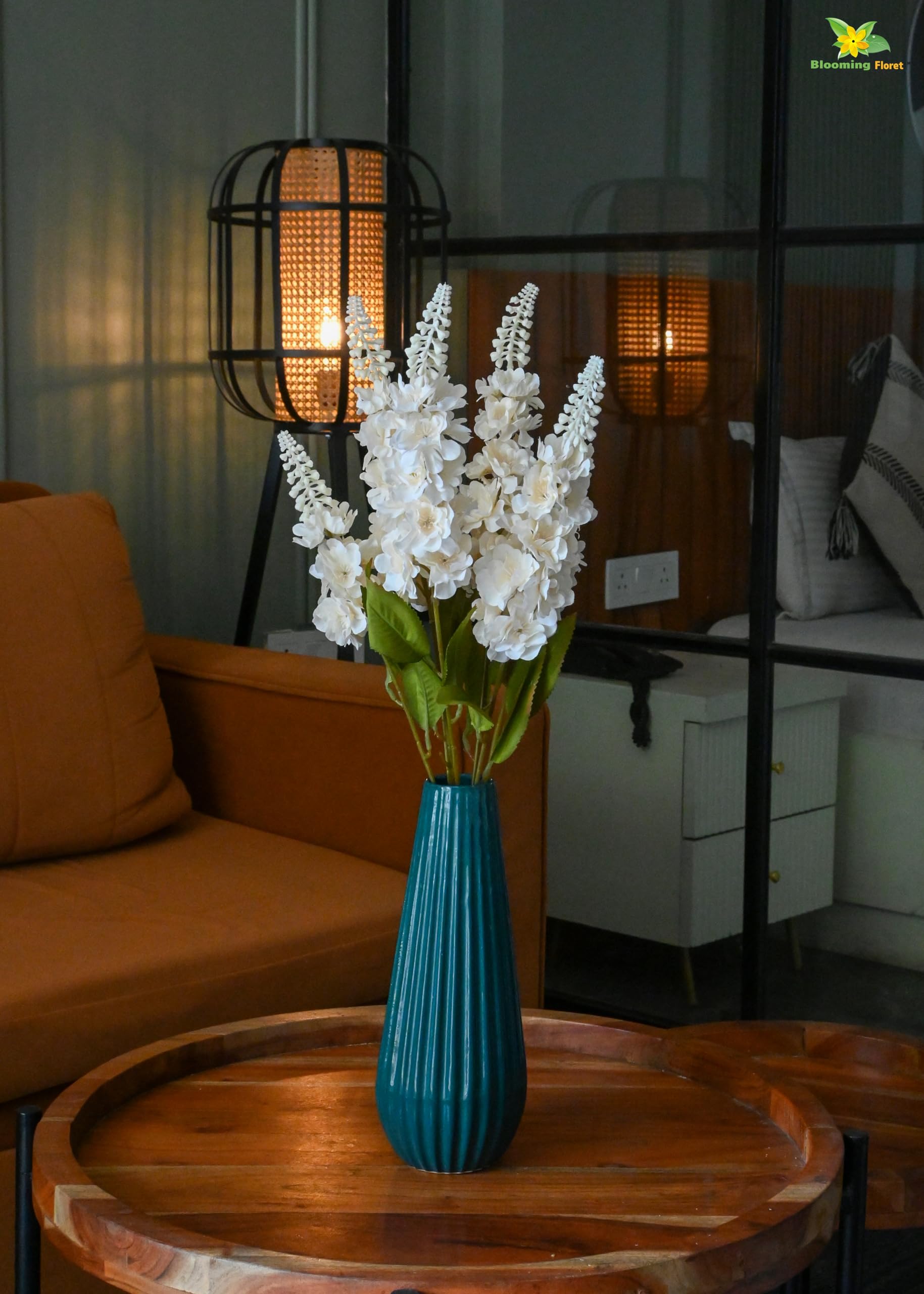 Blooming Floret Artificial Snapdragon Stick 60.9 cm for Home Decor/Office Decor/Gifting | 7 Flower Heads in Off White Color | Ornamental Flowers | Natural Looking | Dust-Proof (B0CVNCXTNM) Amazon Price History, Amazon Price Tracker
