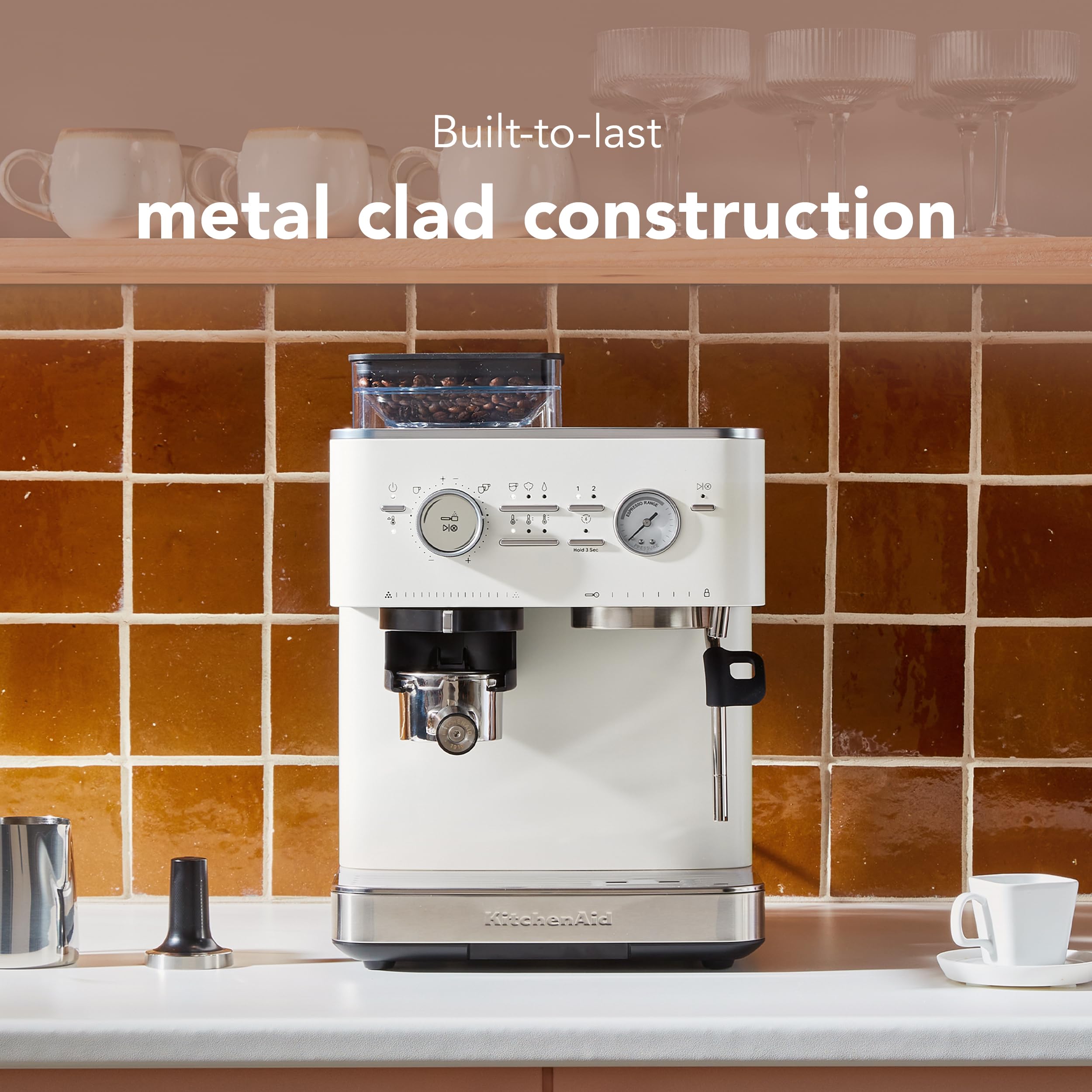 Amazon.com: KitchenAid Semi Automatic Espresso Machine with Burr