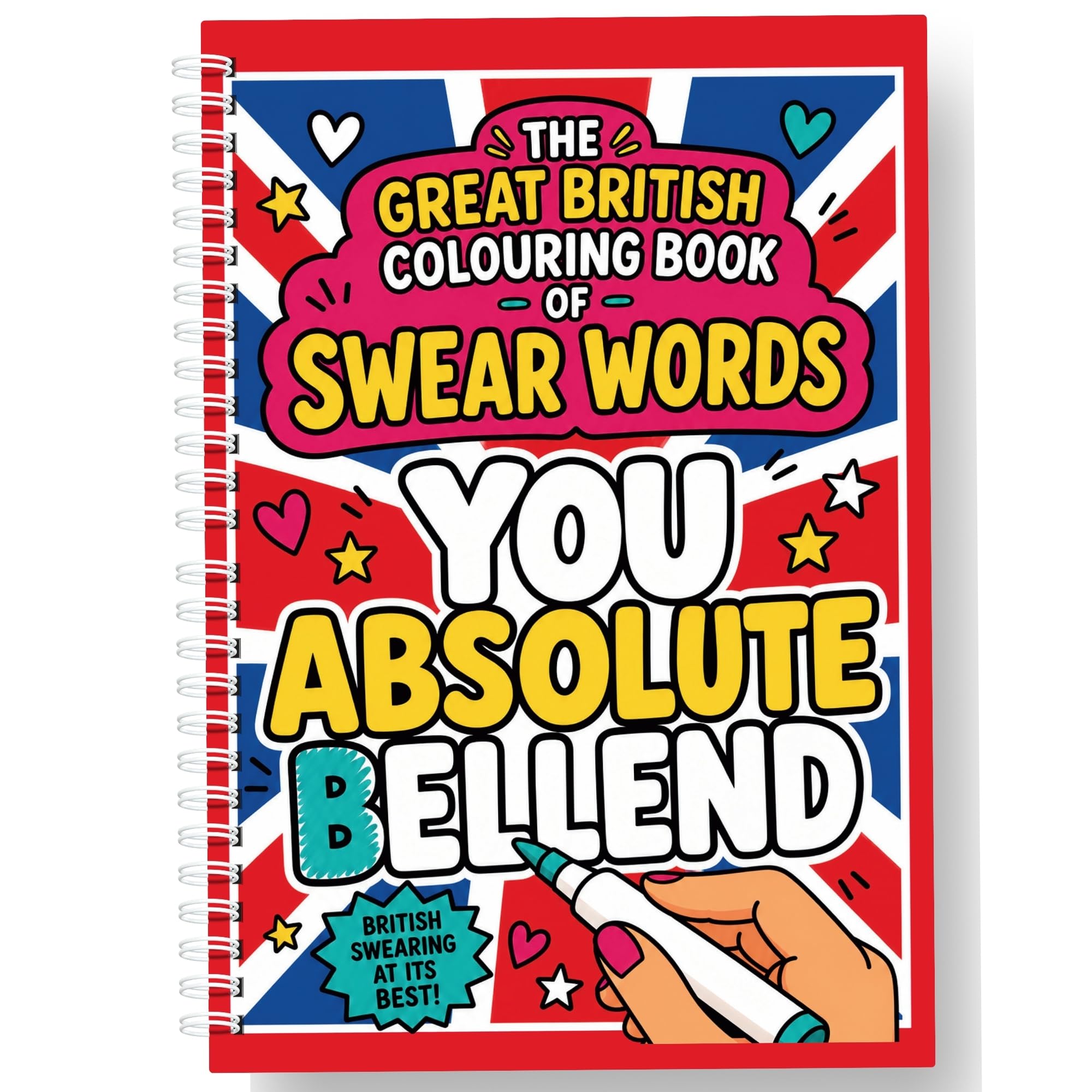 LimaLima Adult Colouring Book Great British Swear Words Design Funny Rude Gift for Women