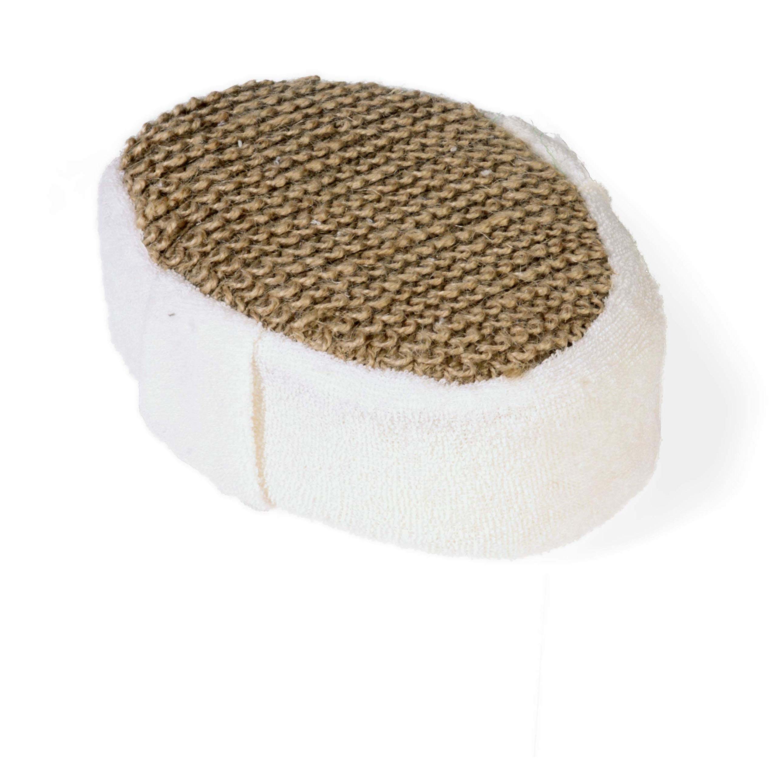 Eco Bath LondonNatural Ramie Bath Scrubber - 100% Natural Exfoliating Body Scrubber for Men and Women, Premium Ramie Bath Sponge for Smooth Skin