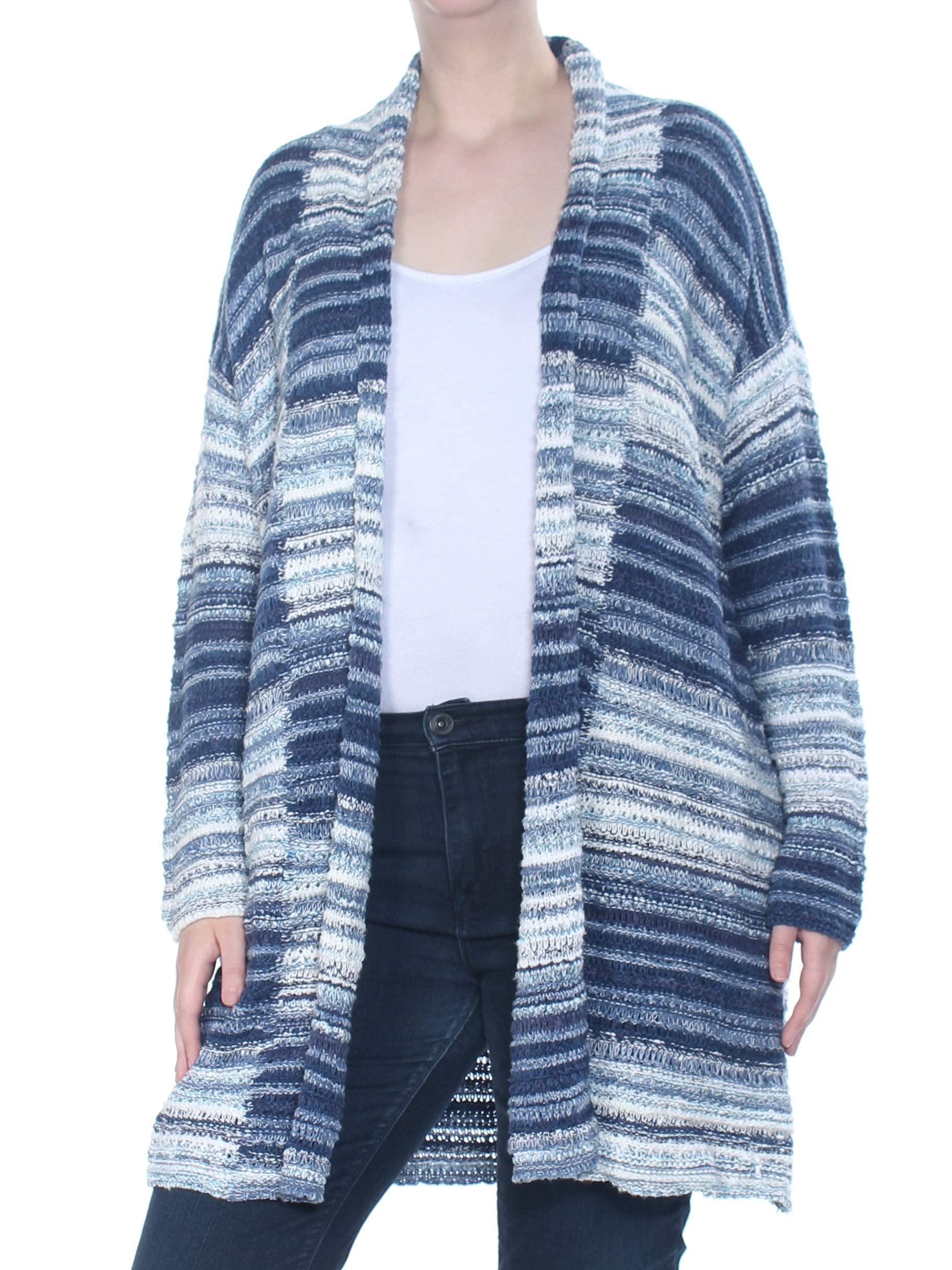 (Cases of 6)Style & Co. Womens Cotton Crochet Cardigan Sweater Blue XL
