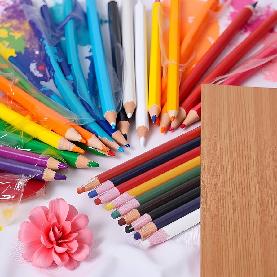 Wax Pencils For Labeling Peel Off China Marker Grease Wax Markers Body Crayons Crayonface Sticks Sewingdrawingcoloringmarking Colored Pencils White China Markers