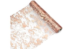 Snowkingdom Rose Gold Table Runners 11"x108"