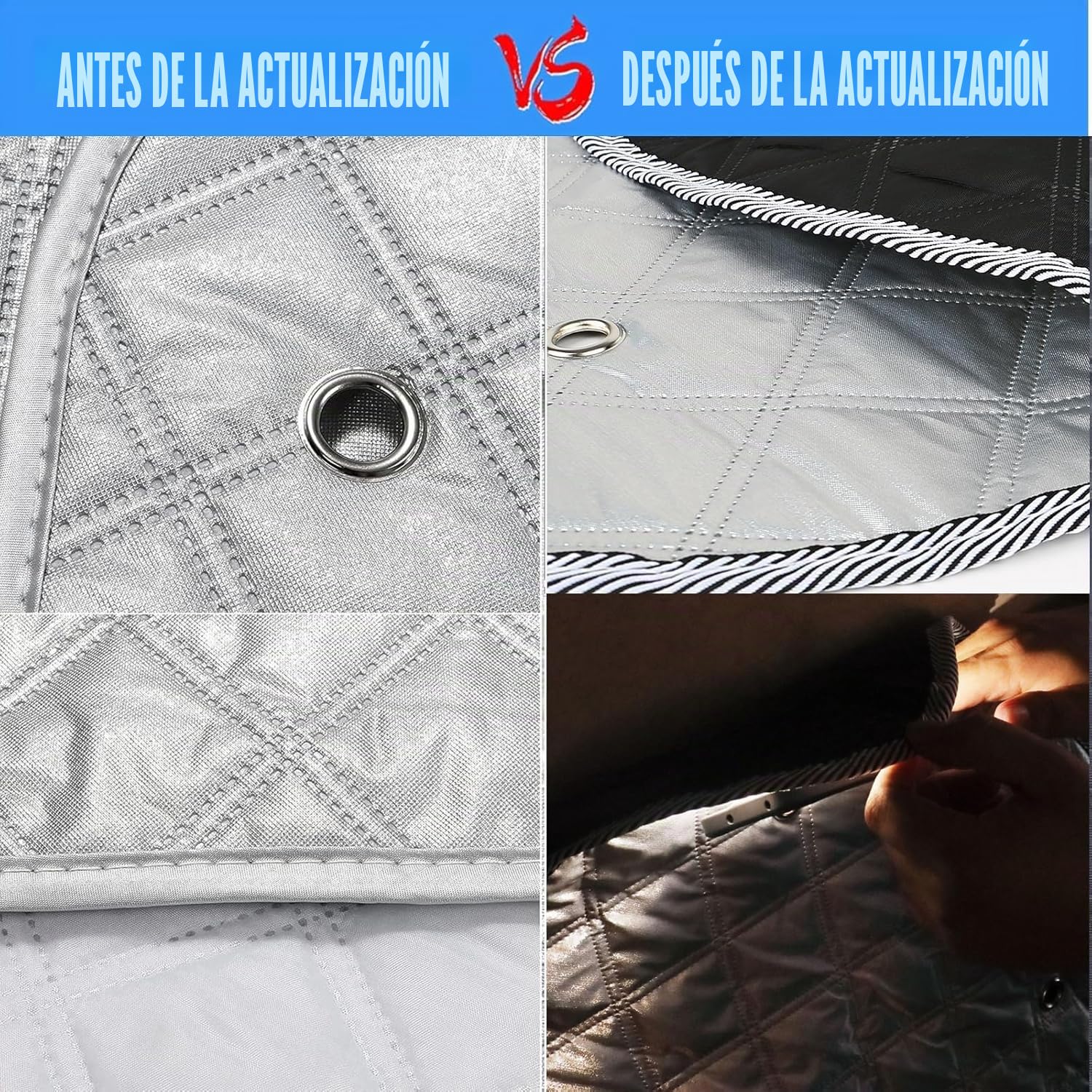 Parasoles Interiores para Parabrisas para F-ORD Transit Custom 2012-2024, 3 Piezas Espesado Cubierta De Parasol Automóvil Protección Solar Impermeable Juego De Protector De Parabrisas