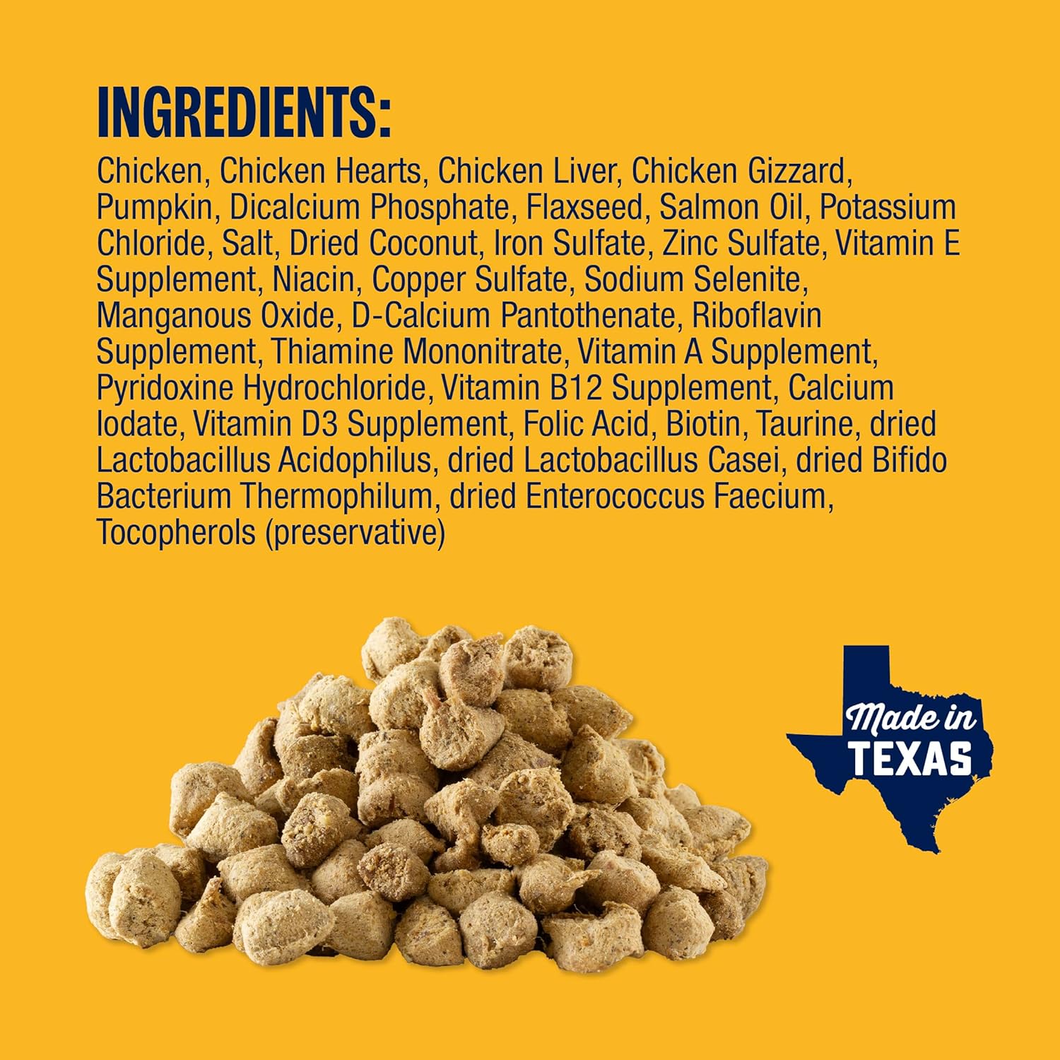 Muenster Freeze Dried Chicken Bites - Dog Food, Treat, Mixer or Topper (20oz) - Grain Free.