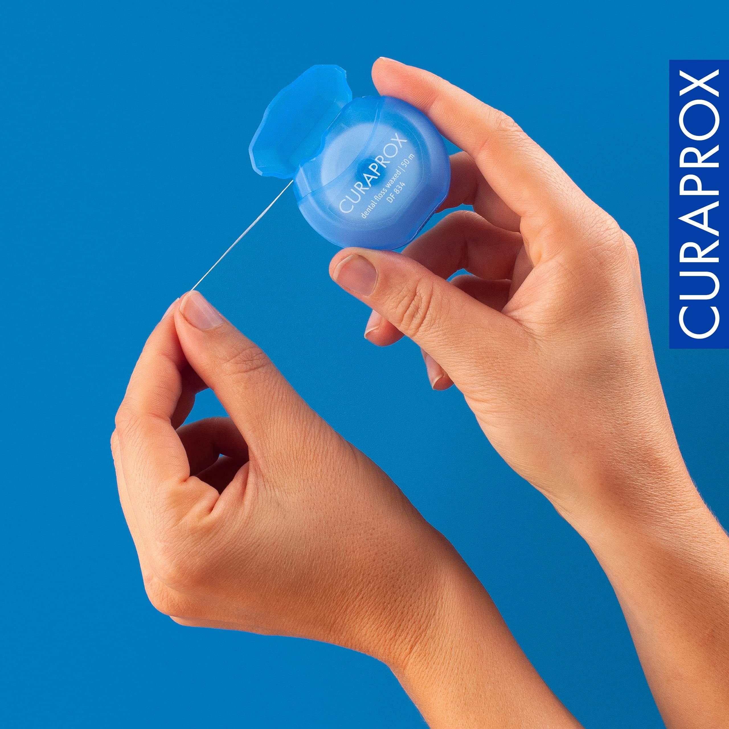 Amazon.com : Curaprox DF 834 Dental Floss – Waxed Floss with Mint
