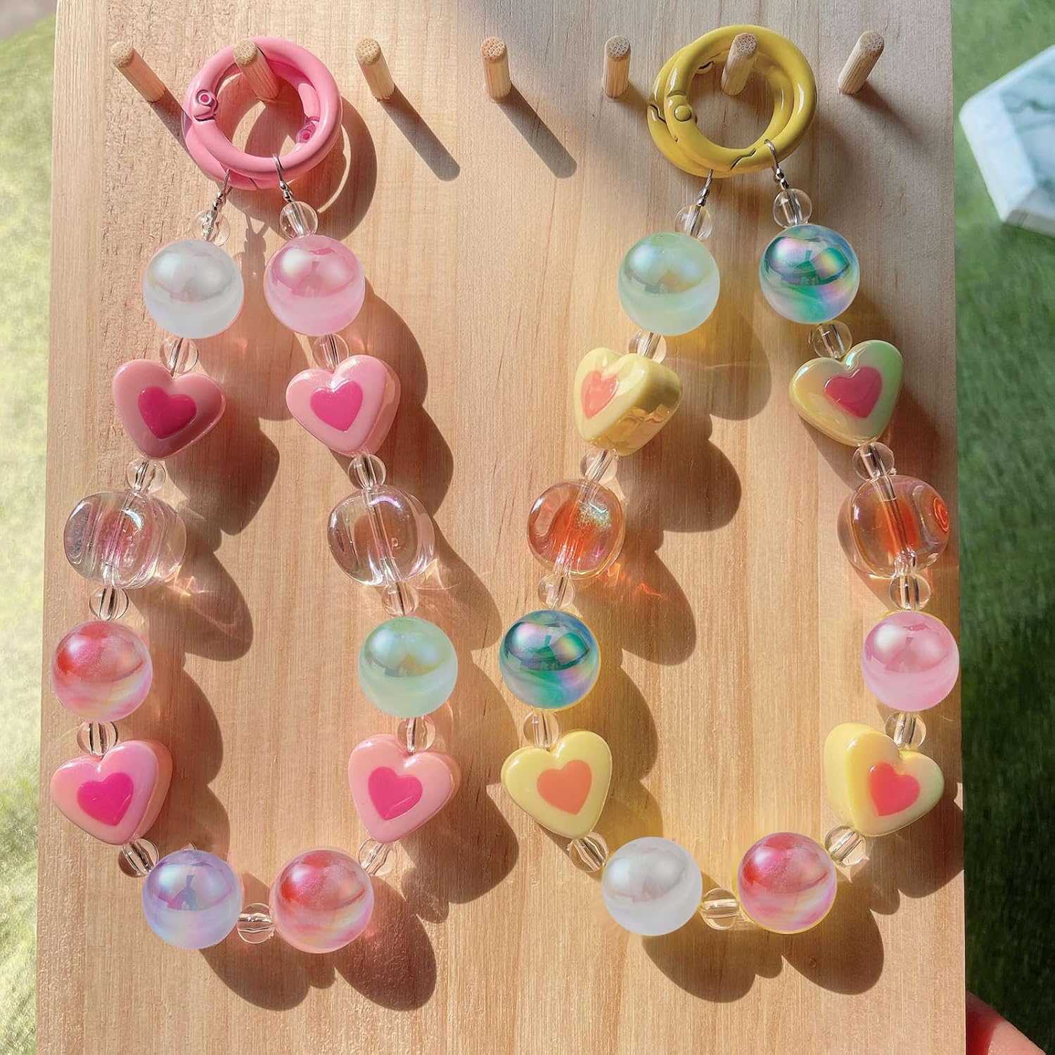 KitBeads 50pcs 15mm Random Bubblegum Beads AB Color Plated Acrylic Round Ball Beads Hard Plastic Vintage Chunky Beads for Jewelry Making Bulk - Image 7