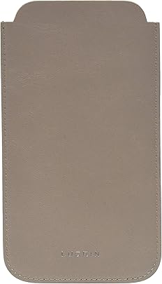 Lucrin Funda cl sica para iPhone XS iPhone Taupe Luz Piel Liso Lucrin Funda cl sica para iPhone XS iPhone Taupe Luz Piel Liso