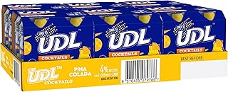 UDL Pina Colada Cocktail Mixer Can 375 ml (4 x Pack of 6)