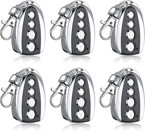 Konohan 6 unidades de control remoto de 433.92 Mhz para abridor automático de puertas correderas, abridor eléctrico de puerta de entrada rodante,