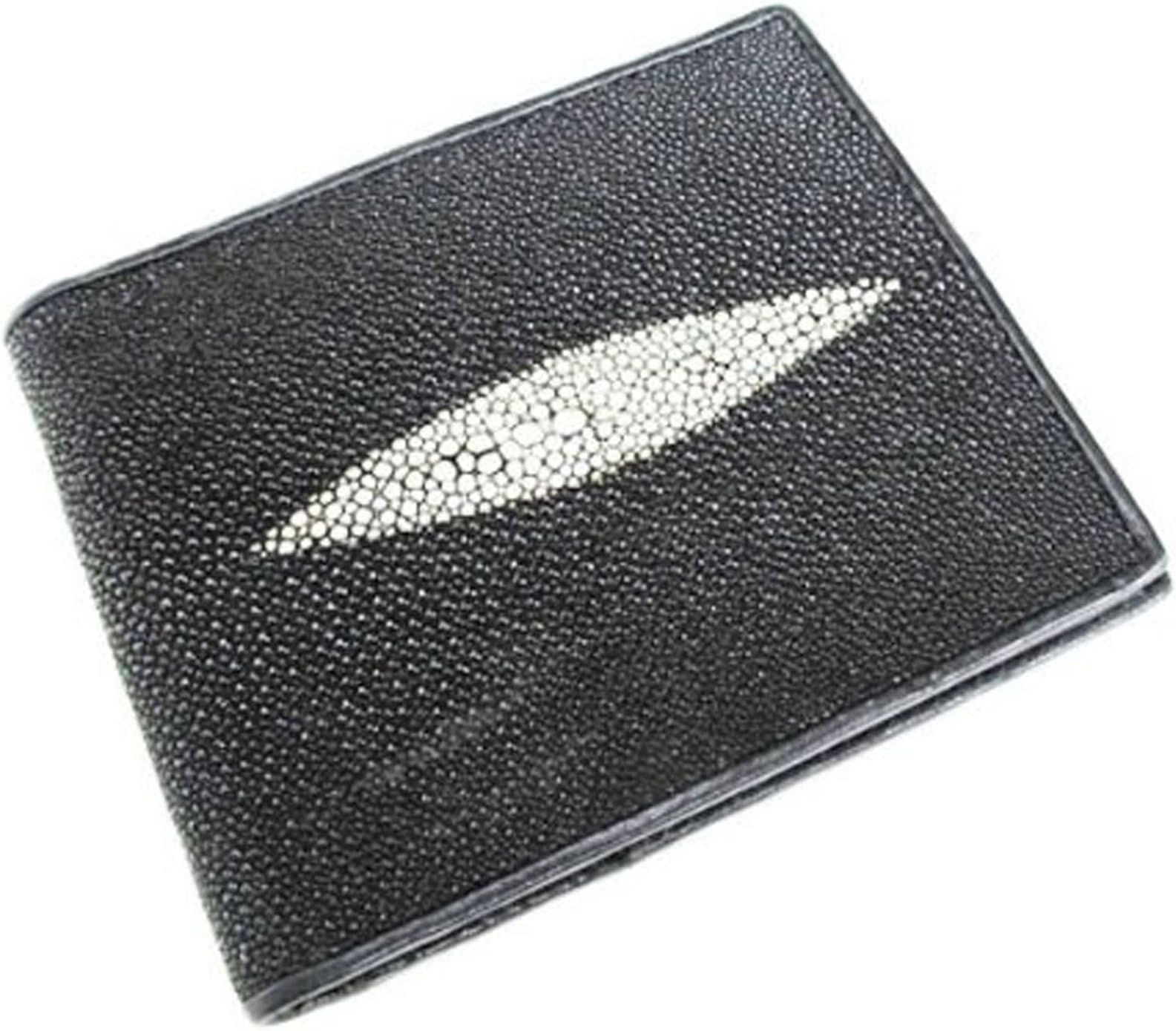 "Hit Hot" Genuine Stingray Leather for You Bi-fold Wallet 1 White Pearl From Thailand.