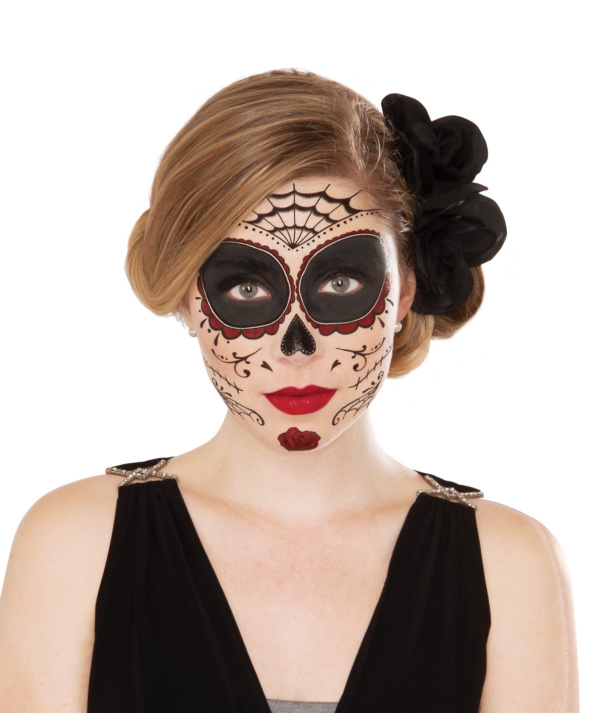 Rubies Costume Co Mens Classic Day Of The Dead Face Tattoo