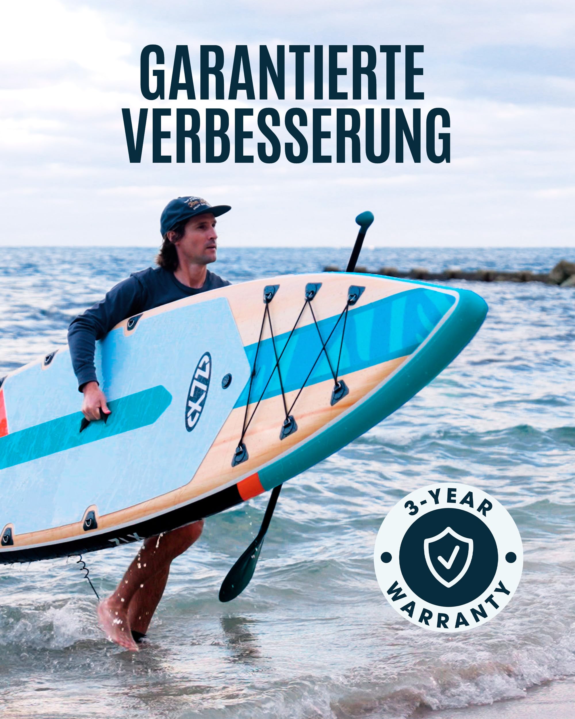 ZLX Stand Up Paddling Board 350x83cm, anfängerfreundliches SUP Board mit Abnehmbarer Mittelfinne für Stabilität oder Geschwindigkeit, Touren Stand Up Paddle für alle Könnerstufen, 200kg Tragkraft