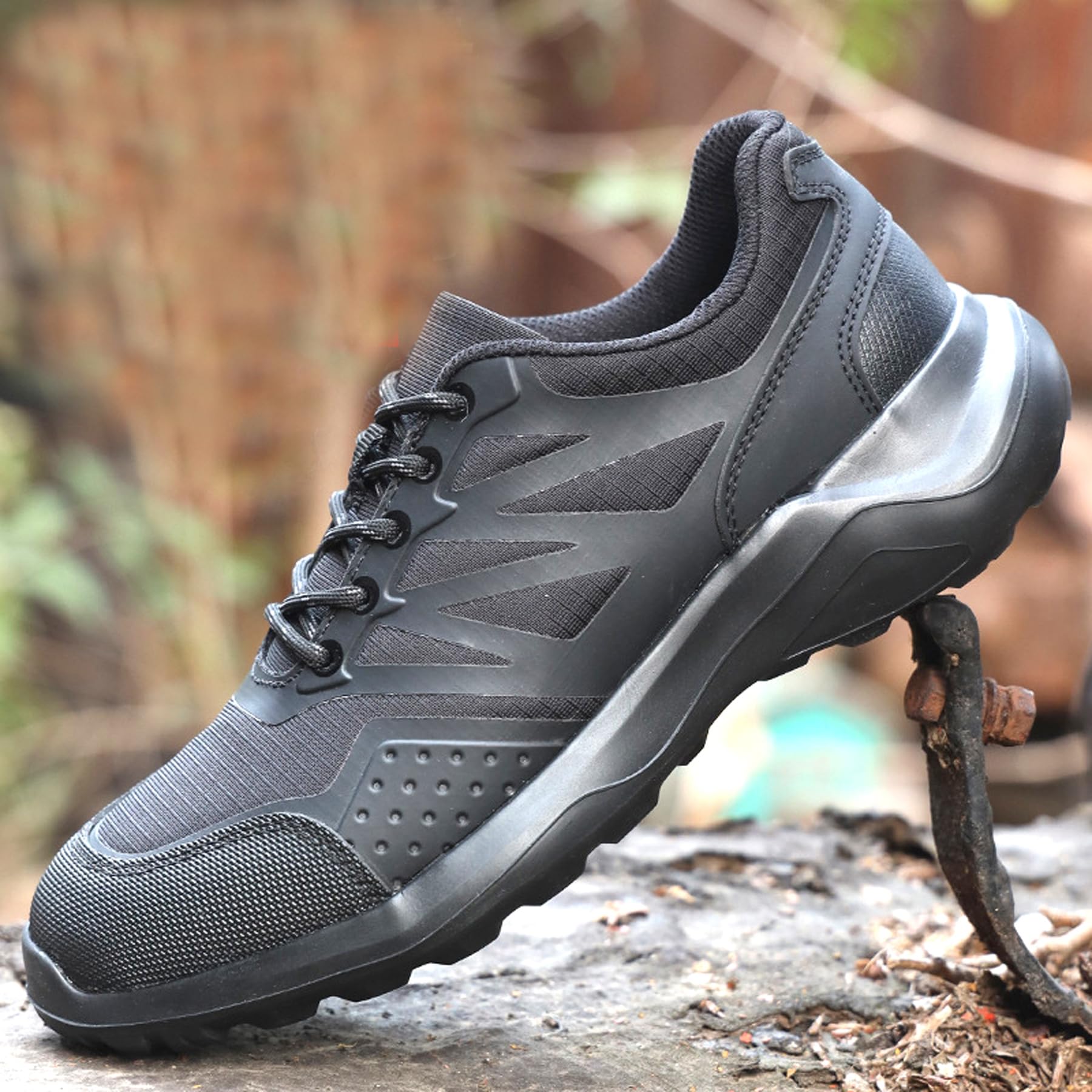 Spider - Zapatillas Negras Antideslizantes para Uso Diario, Cómodas y Amortiguadas, Calzado Casual para Restaurantes y Hoteles | 36-45 EU