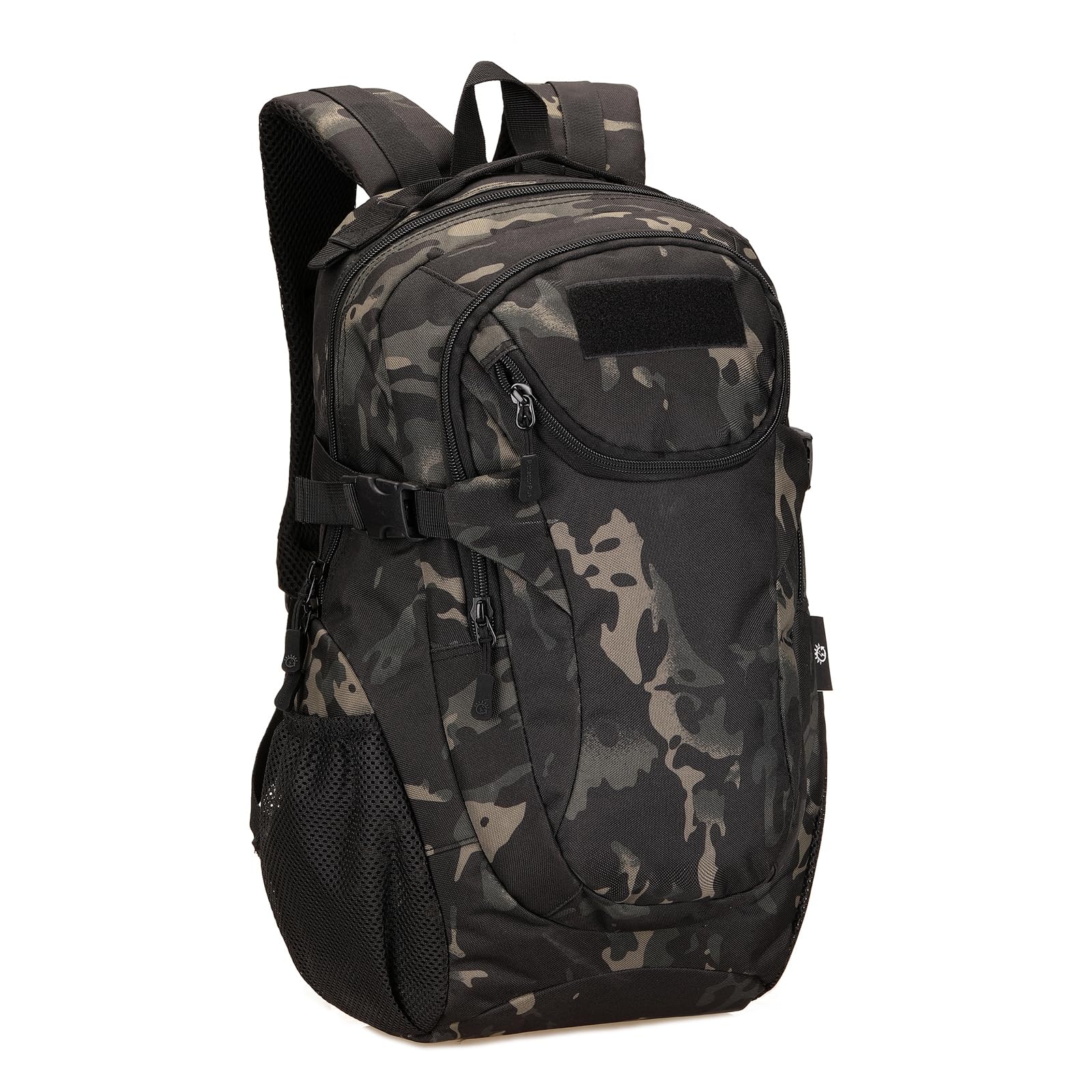 Huntvp Molle-tactische rugzak, 25 liter, militaire schooltas, dagrugzak, waterdicht, mini-volwassenen, dagrugzak, sportrugzak, trekkingrugzak voor outdoor, sport, fitness, wandelen