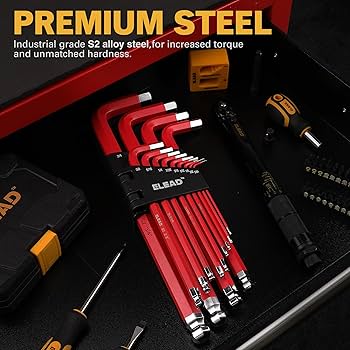 エムラクール スリーブ 80枚 1セット ELEAD Jumbo Hex Key Allen Wrench Set | 13-Piece SAE 5/64