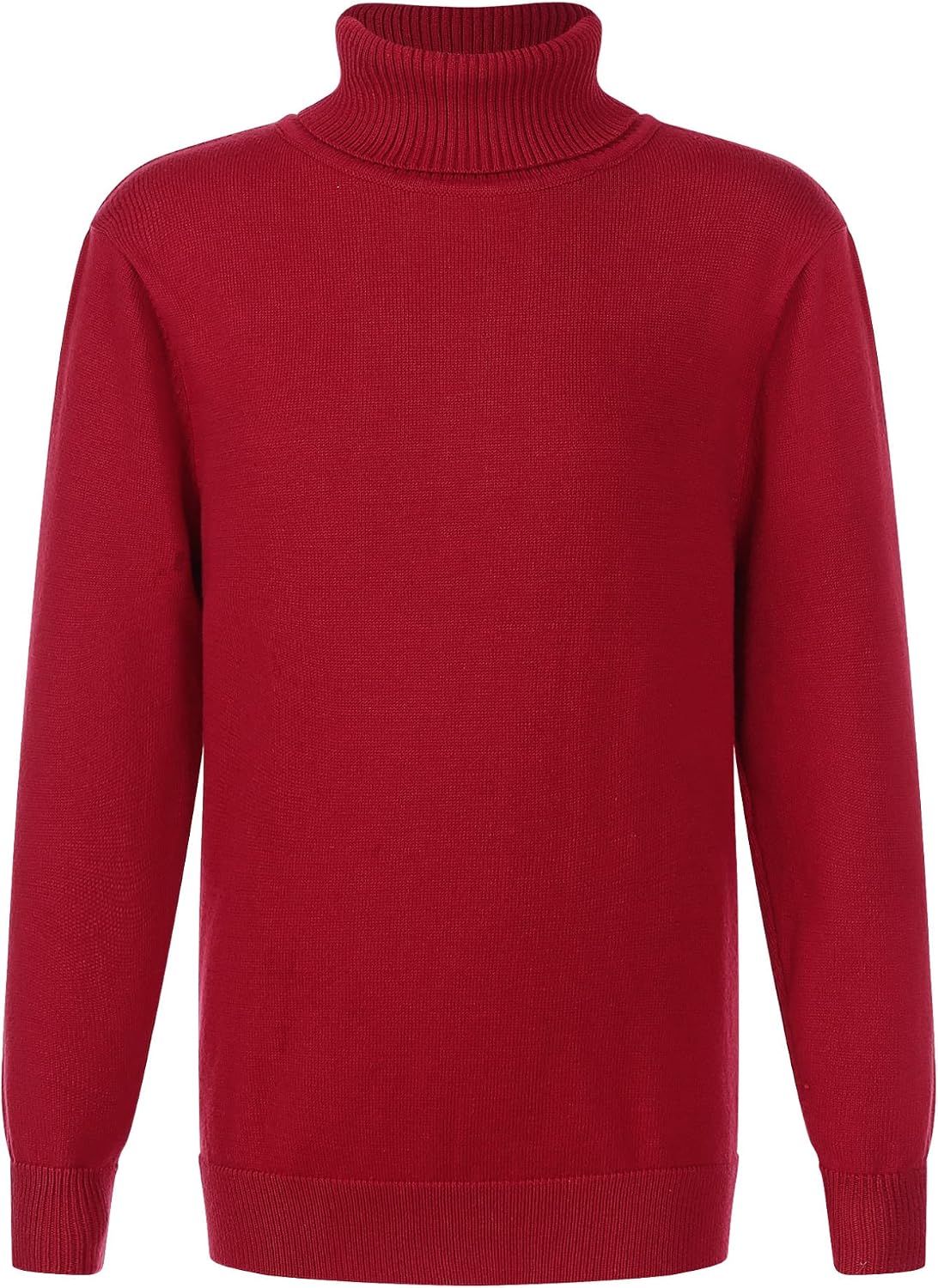 Oyolan Kids Boys Winter Sweater Turtleneck Knitted T-Shirt Tops School Uniform Long Sleeve Pullover Jumpers