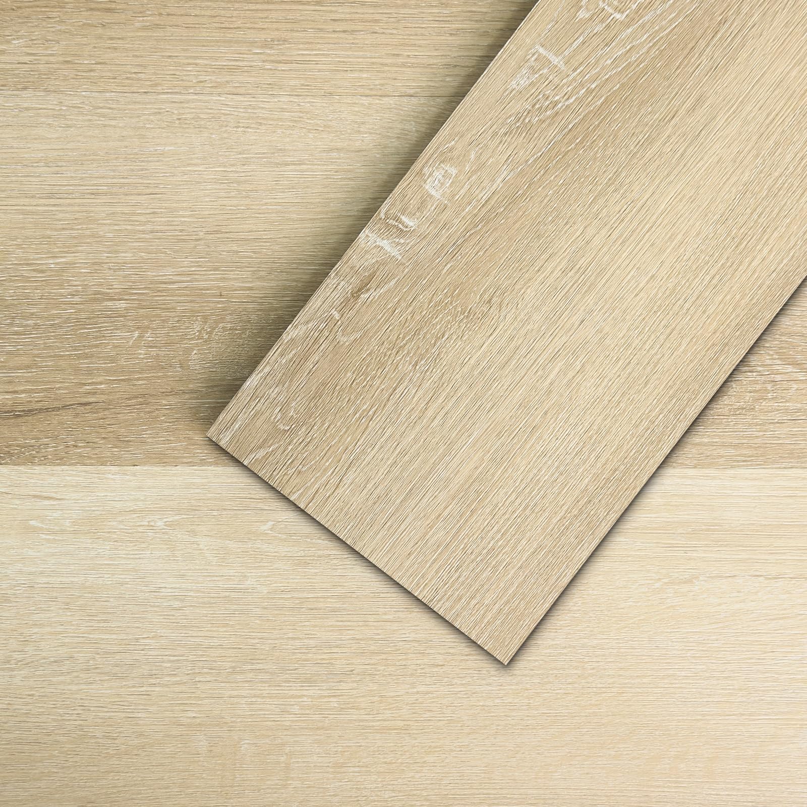 Mysflosy Self-Adhesive Vinyl Flooring Plank, 36 Pack - 6 x 36 inch, Natural Wood Grain Peel and Stick Flooring Waterproof for DIY Installation, Cover 54 Sq. Ft