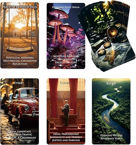 The Place Oracle Cards Deck - Cartas de tarot para destino, mazo Oracle para principiantes, cartas Oracle frustradas con significado en ellas, 78