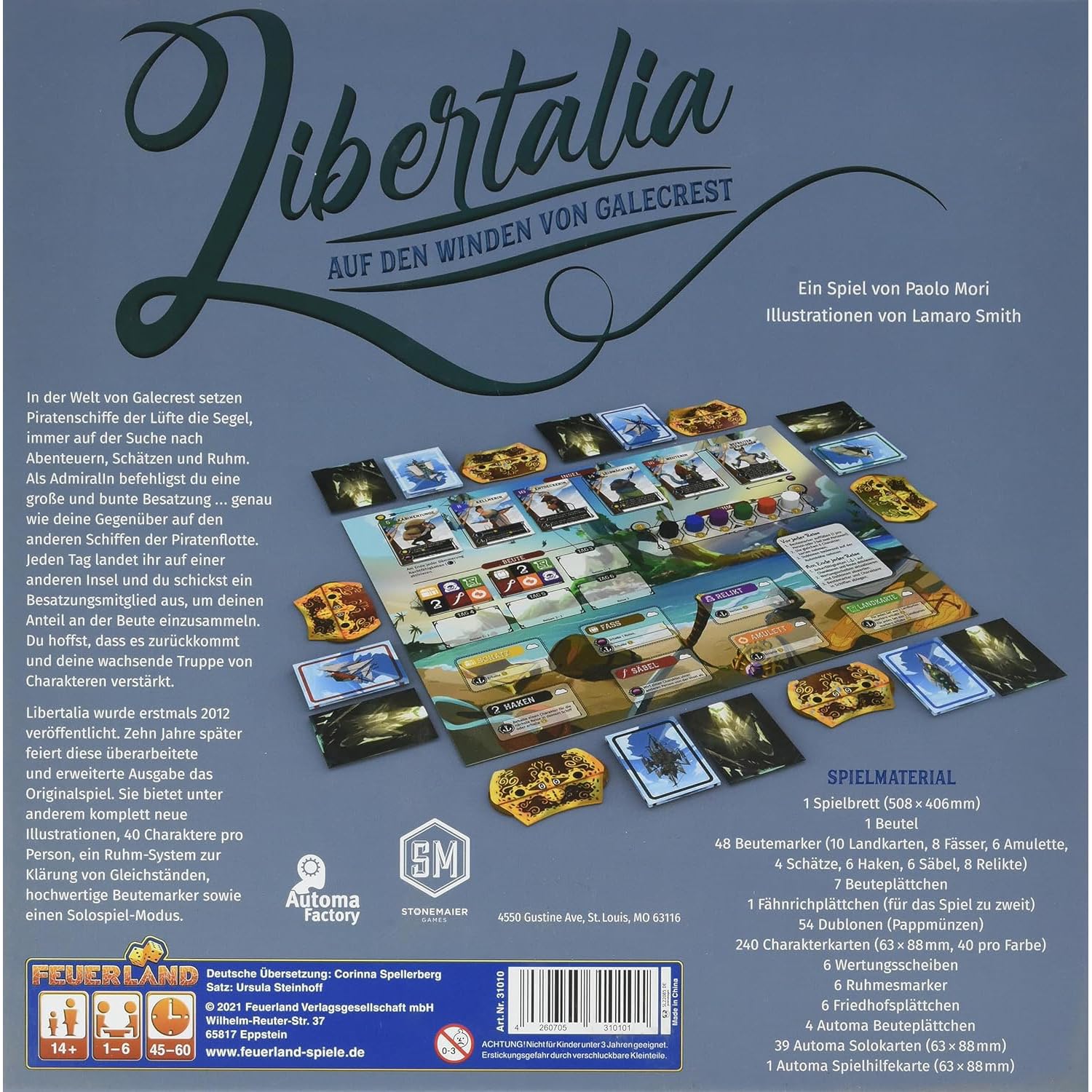 Feuerland Spiele Libertalia: En los Vientos de Galecrest, A Partir de 14 años, 31010
