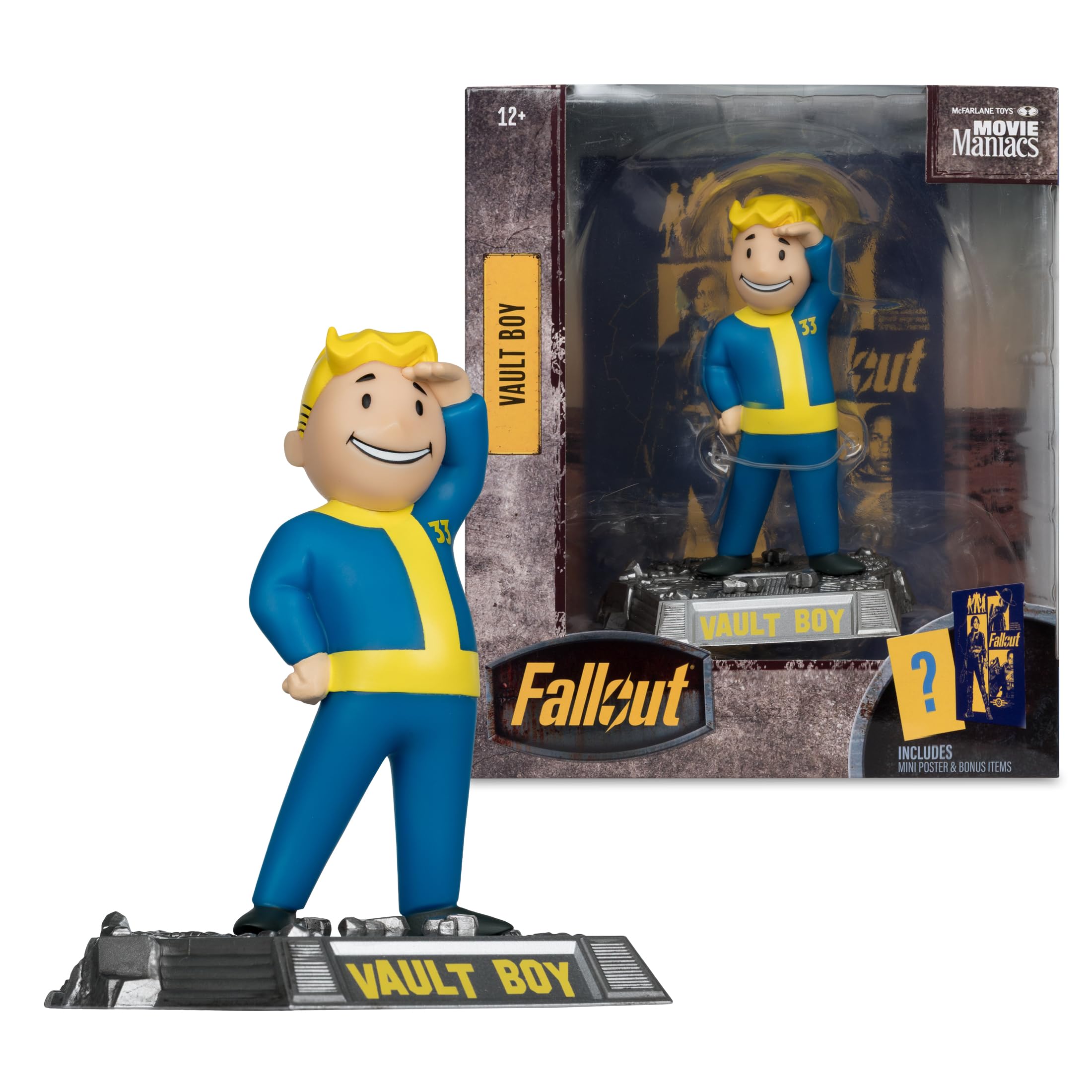 McFarlane Fallout Movie Maniacs Action Figure Vault Boy Version 3 14 cm