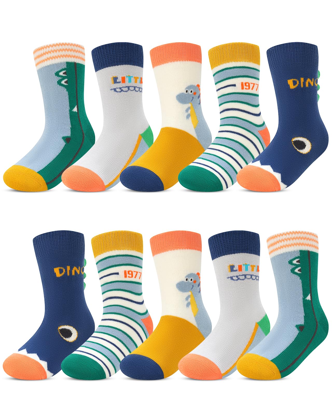 Kyopp 10/5 Paar Socken Kinder Mädchen und Jungen Funny Socken Lustig Animals Cotton Socken Crew Socks Winter/Sommer