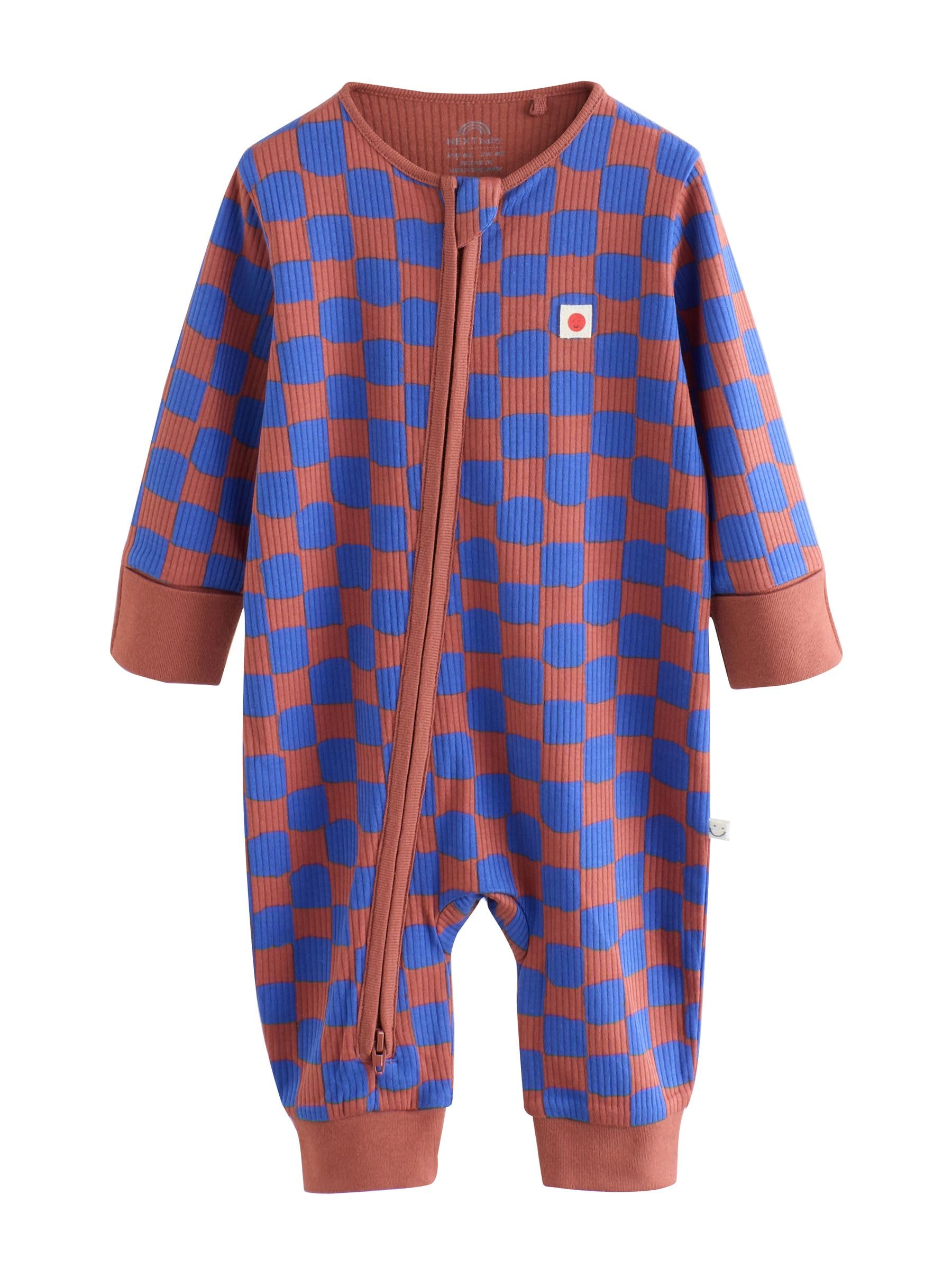 NEXT Bambini Confezione da 3 Tutine per Neonati con Zip bidirezionale