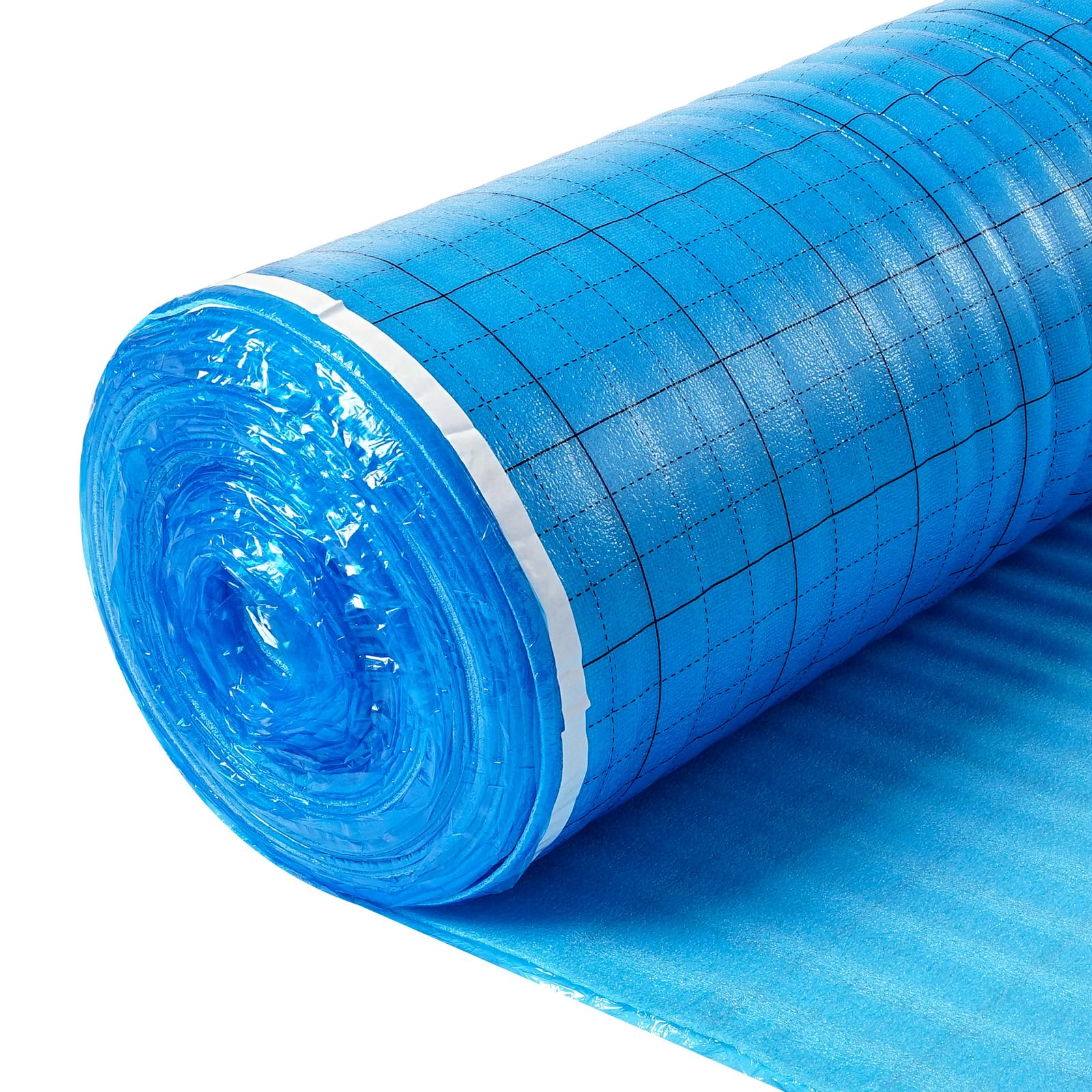 VEVOR sous Couche Parquet, 18,6 m², sous-Couche Isolante, Épaisseur 3 mm, avec Mousse EPE, Film PE Imperméable, Insonorisation Anti-humidité, Protection Infiltration, pour Sols Stratifiés, Parquets
