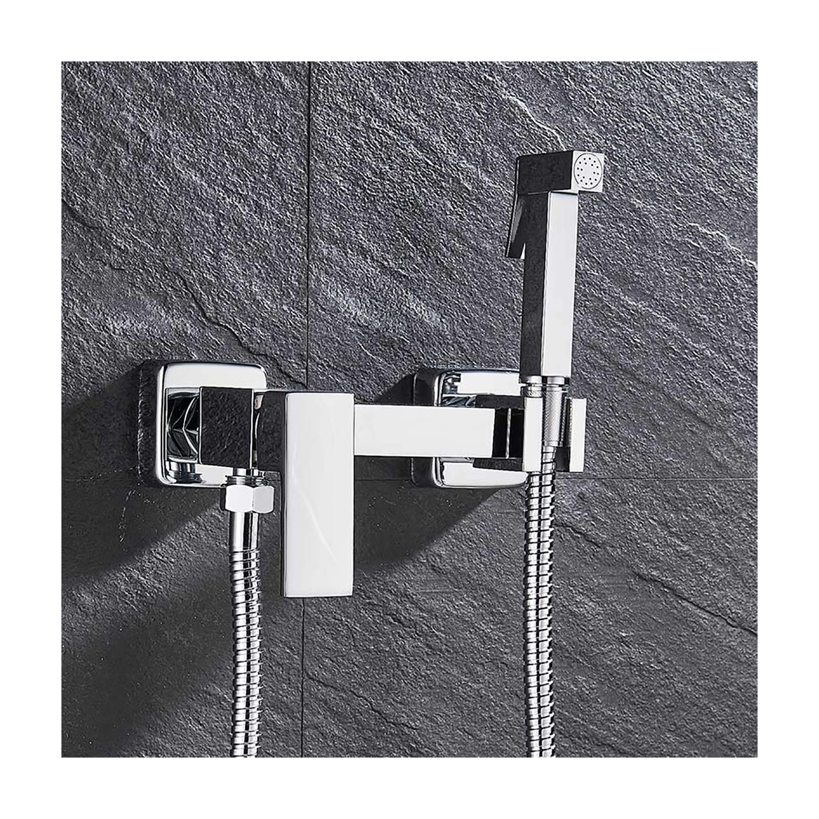 Kit de latón para bidé de mano de inodoro con sistema de agua fría y caliente