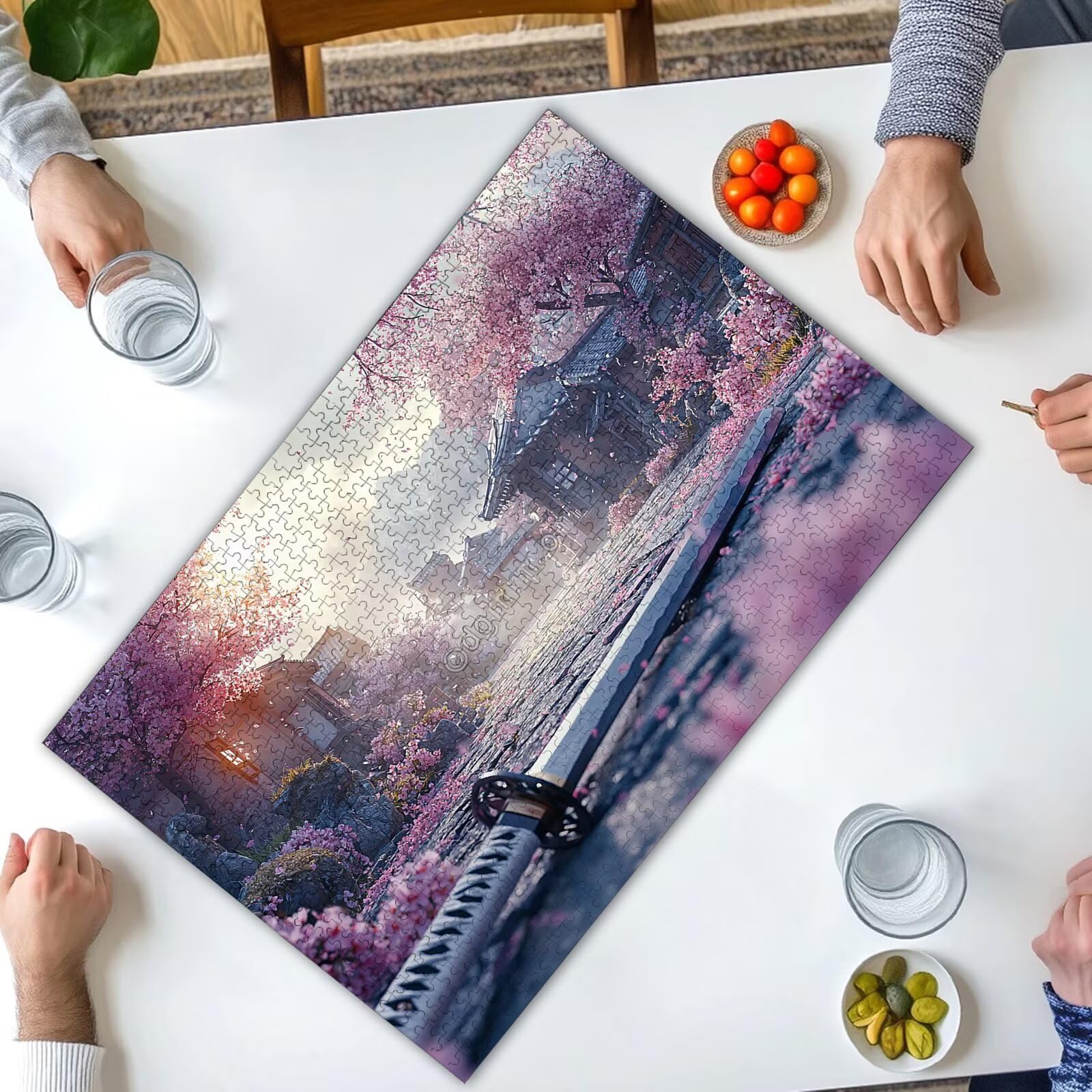 Puzzle 1000 sztuk krajobraz, japońskie puzzle 1000 sztuk dla dorosłych i nastolatków, drewniane puzzle z wykwintnym opakowaniem, rodzinne gry edukacyjne, do dekoracji domu, prezent-2639