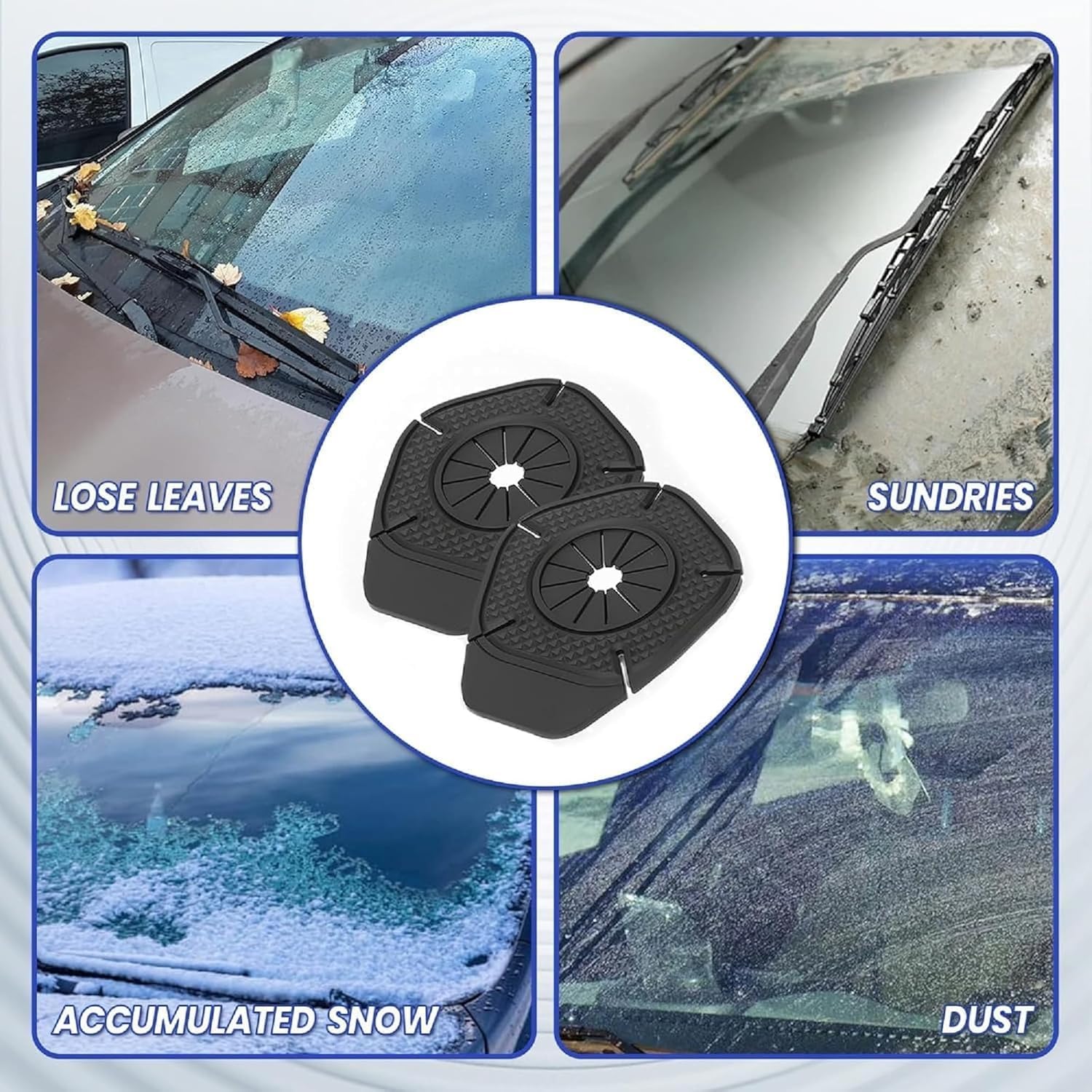 Nurven 2 Pcs Silicone Car Wiper Arm Hole Dust Protection Pad - Weatherproof, Flexible & Durable Windshield Wiper Base Seal Plug - Protects Against Dirt, Water, Rust & Corrosion - Fit for Most Vehicles - Image 7 thumbnail