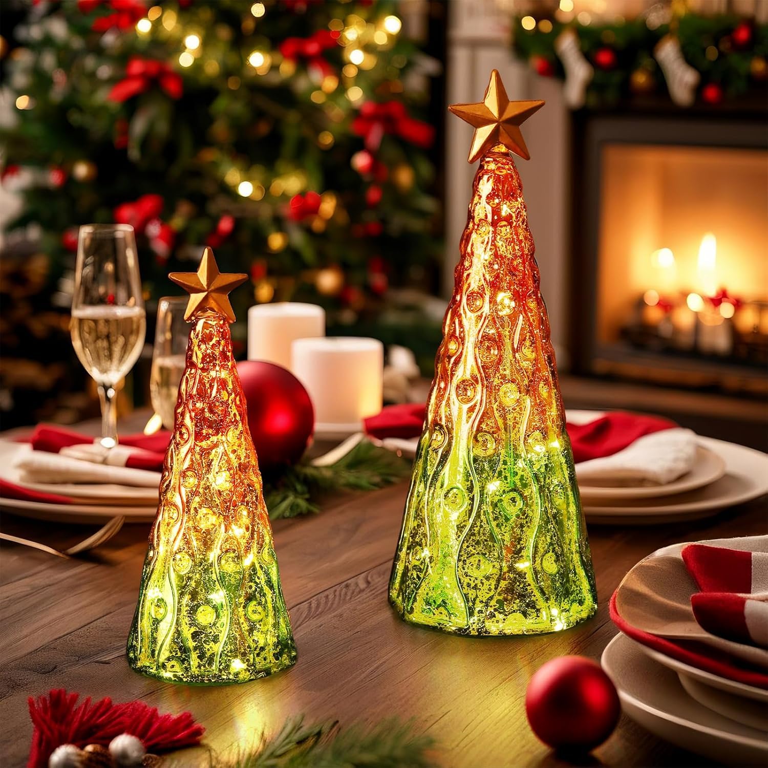 Tisch-Weihnachtsbaum – Beleuchtete Bäume Aus Que Produktbild-Vorschau 11
