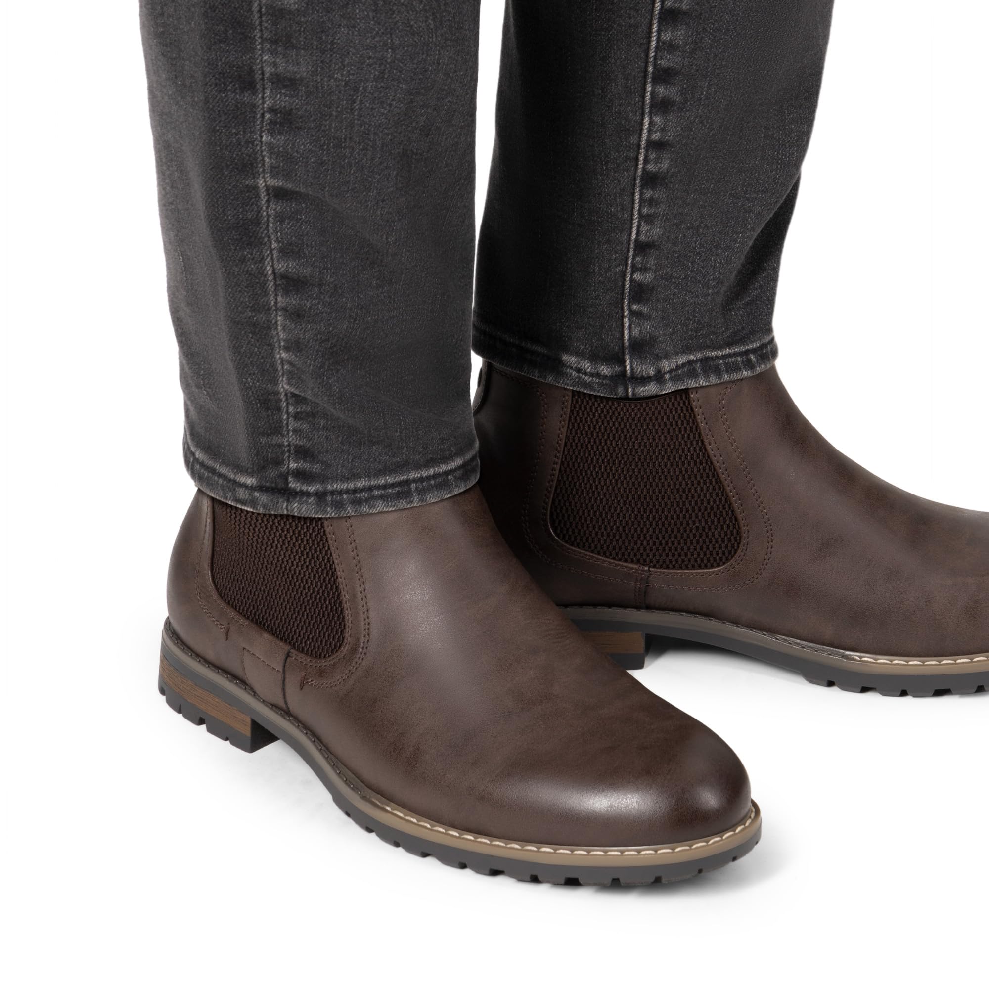 Bruno Marc Botas Chelsea Hombre Vestir Invierno Botines con Suela Antideslizante y Tacon de 2.5cm