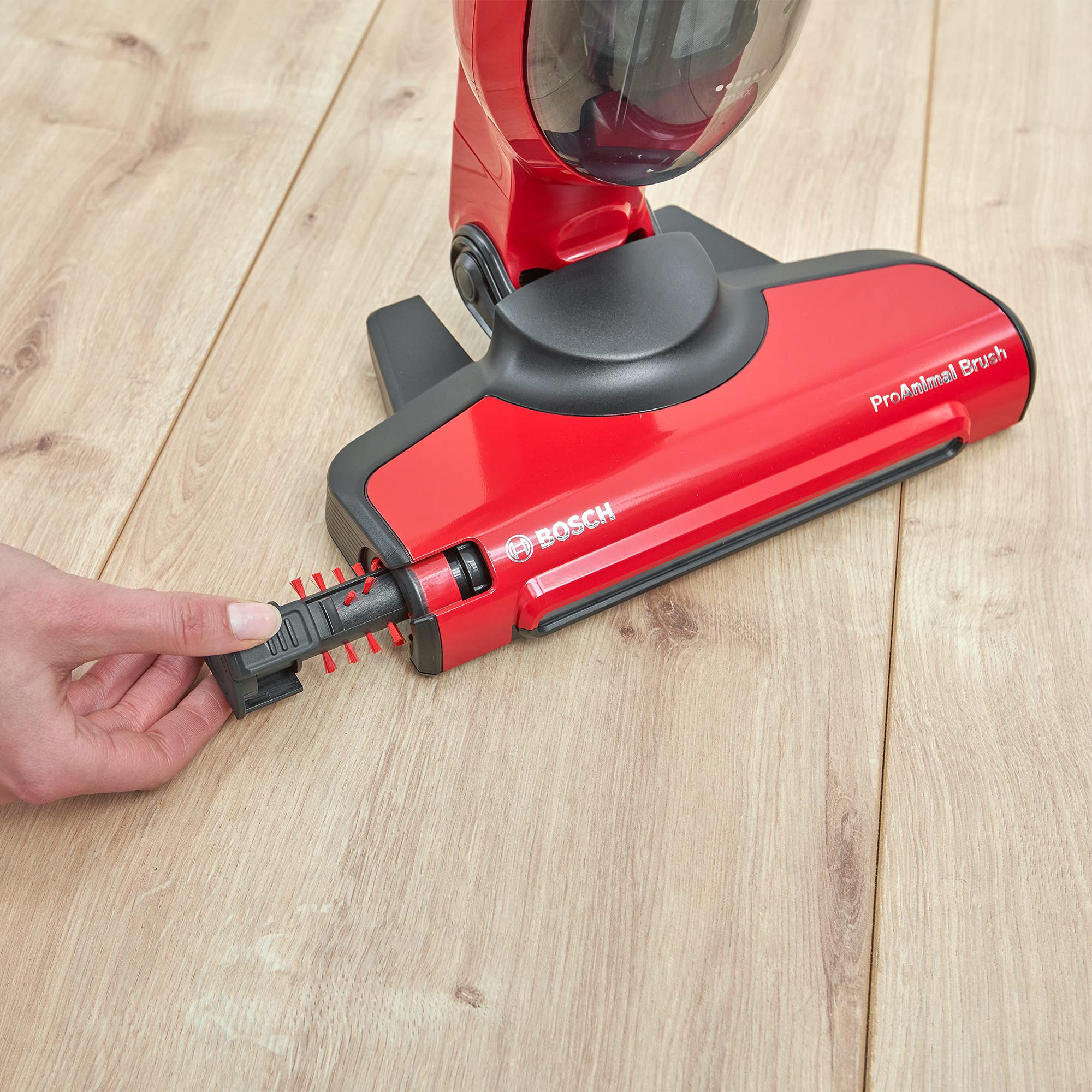 Bosch - Aspirador sin cable Flexxo Gen 2, 28 W, 0.4 litros, ProAnimal, rojo, BBH3ZOO28