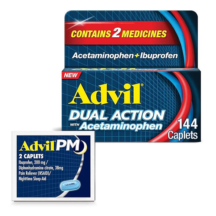 Buy Advil Dual Action With Acetaminophen And Ibuprofen (2 Dose