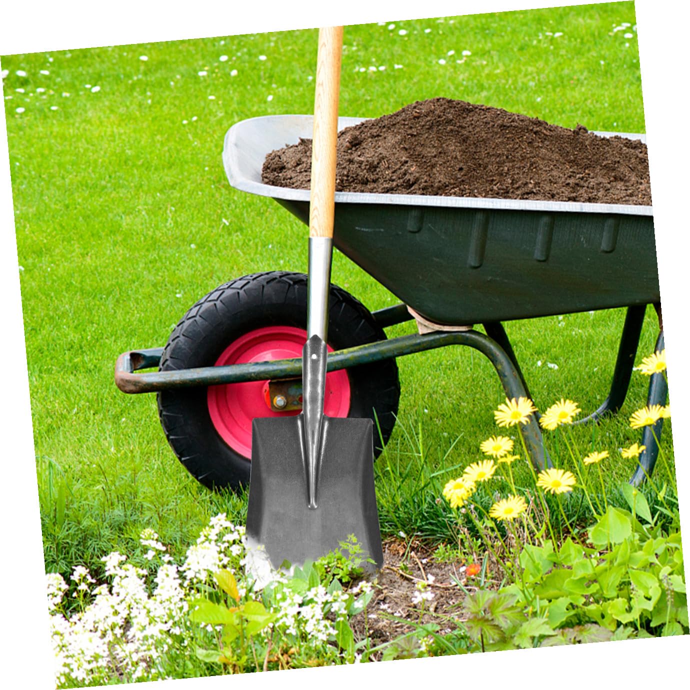 Hochwertige Gartenschaufel Aus Kohlenstoffstahl Robuste Handkelle Für Gartenarbeit Und Haushalt Kompakte Blumenschaufel Langlebige Pflanz Kohlenschaufel Praktisches Werkzeug Für Kl