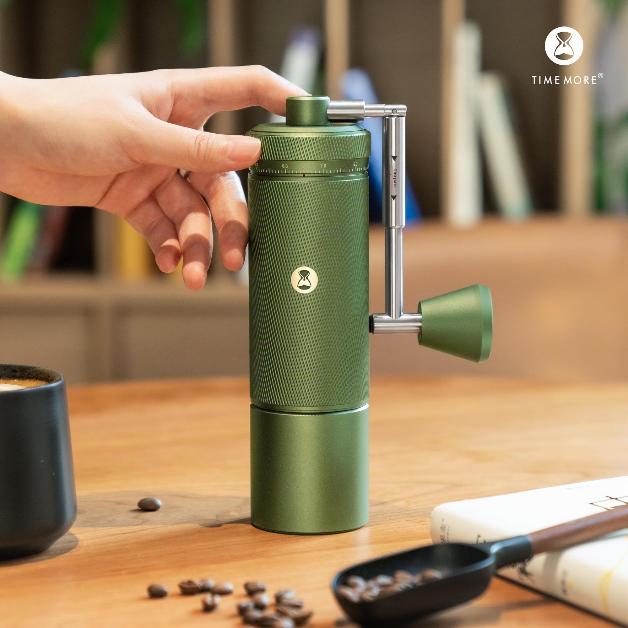 TIMEMORE Chestnut S3 - Molinillo de café manual con capacidad de 30 g, molinillo de café de mano para el hogar, escala de ajuste externo de alta precisión para viajes/campamentos, molinillo de café