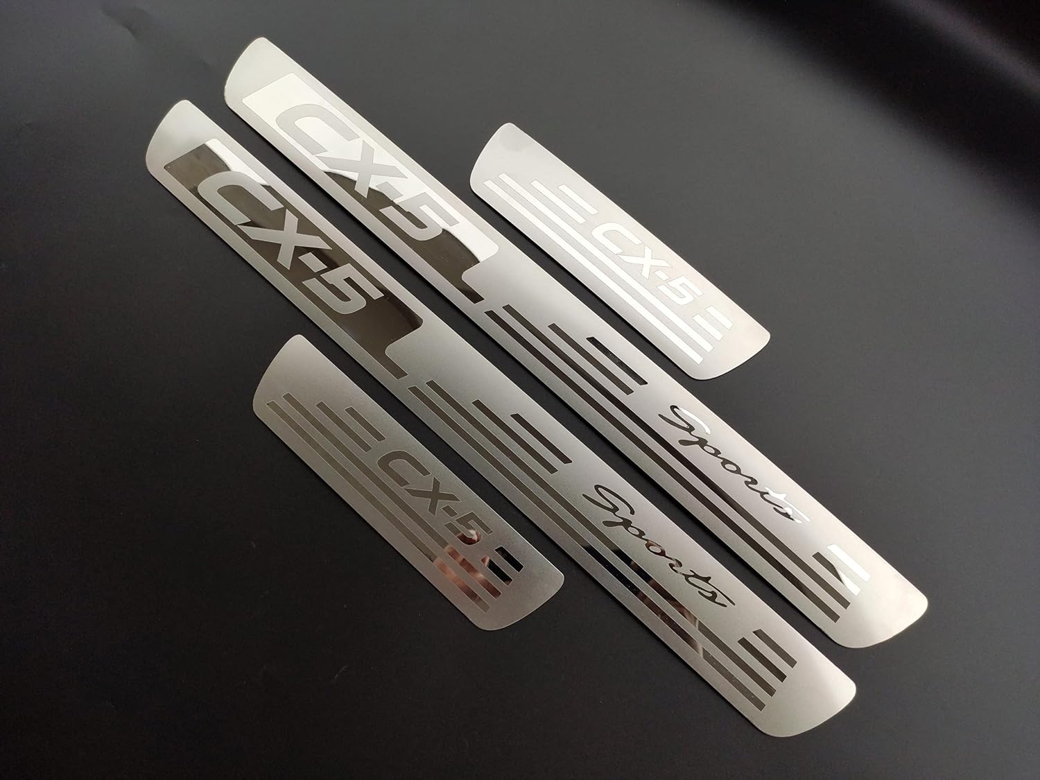 Car Door Sill Protector Guard, for Mazda CX5 2013-2025 2026 Auto Accessories Parts, Kick Plates Scuff Plate Cover